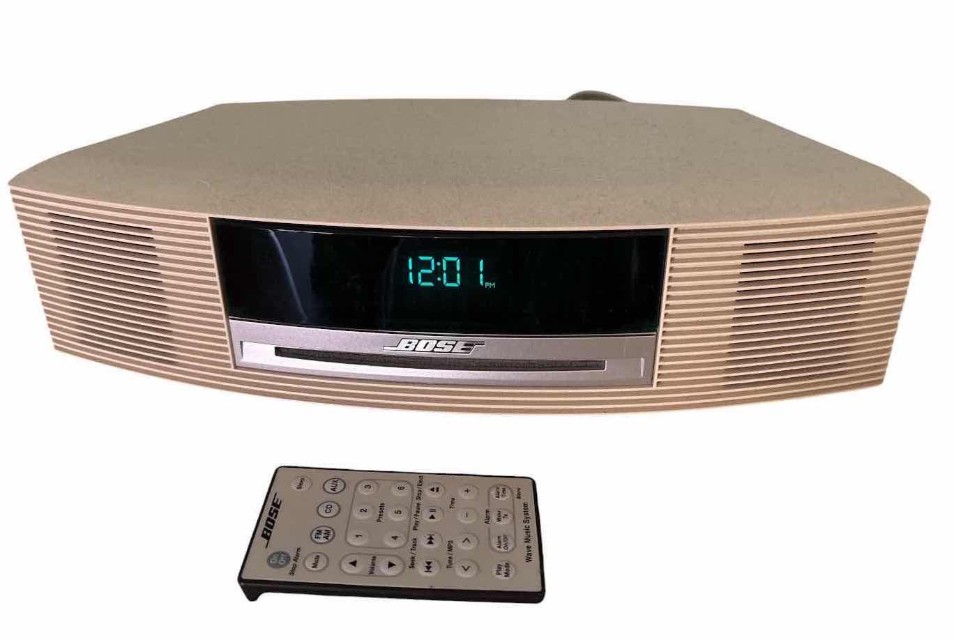 View 1 of BOSE WAVE MUSIC SYSTEM CD PLAYER AM/FM RADIO WITH REMOTE – MODEL AWRCC2