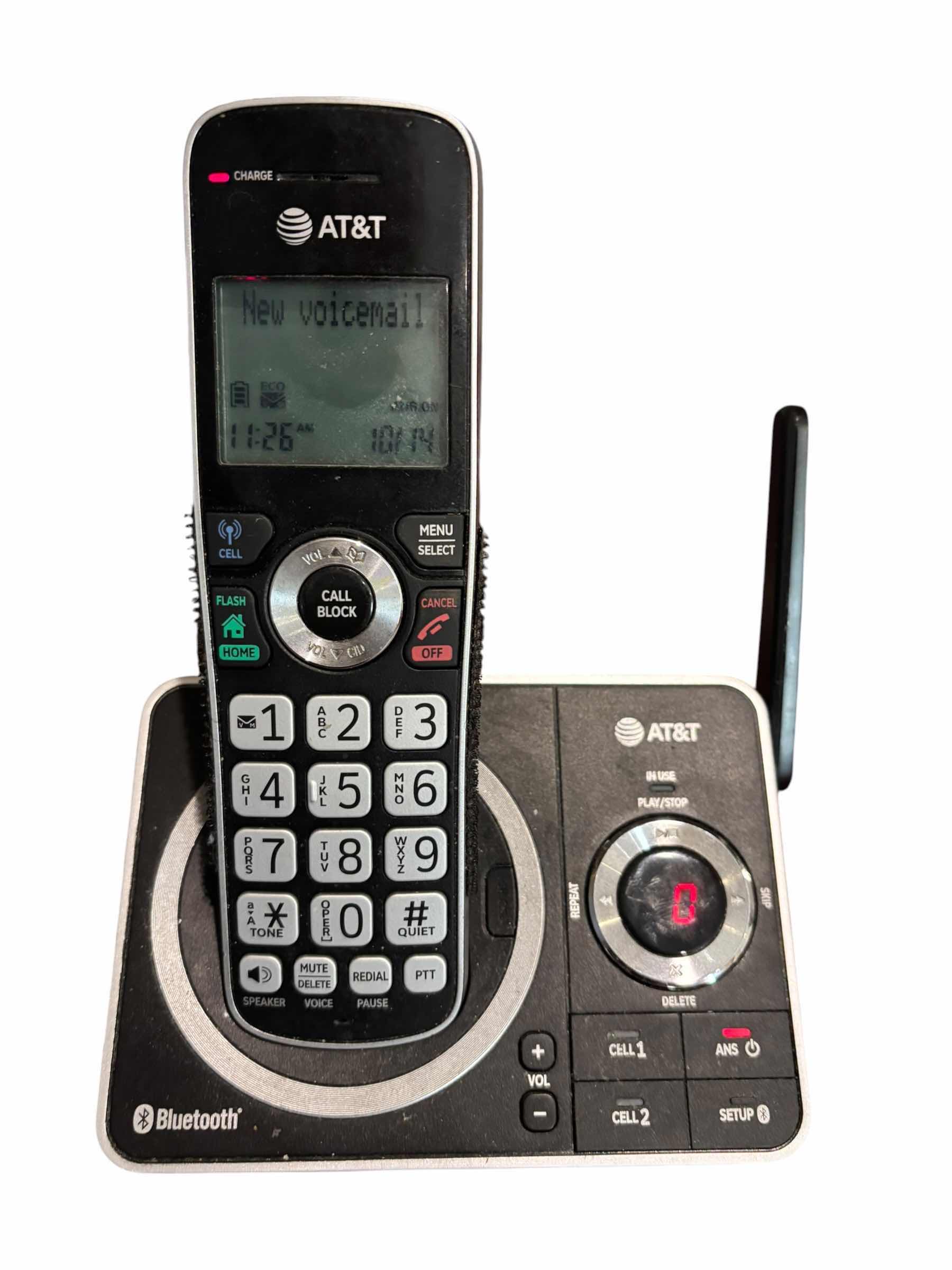 View 2 of AT&T EXPANDABLE CORDLESS PHONE SYSTEM WITH BLUETOOTH CONNECT TO CELL & SMART CALL BLOCKER