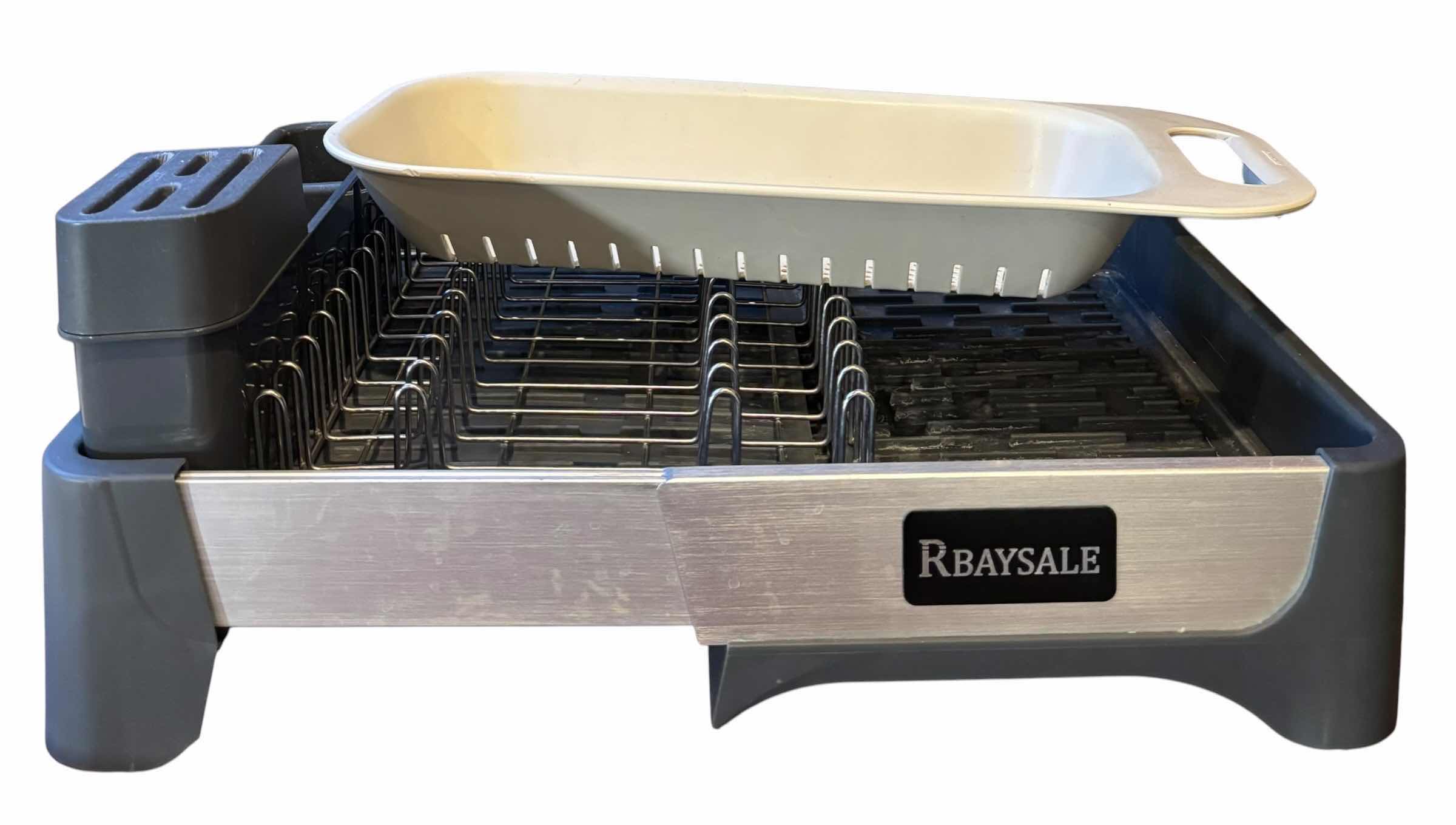 View 1 of RBAYSALE EXPANDABLE STAINLESS STEEL DISH RACK WITH SINK CADDY $119