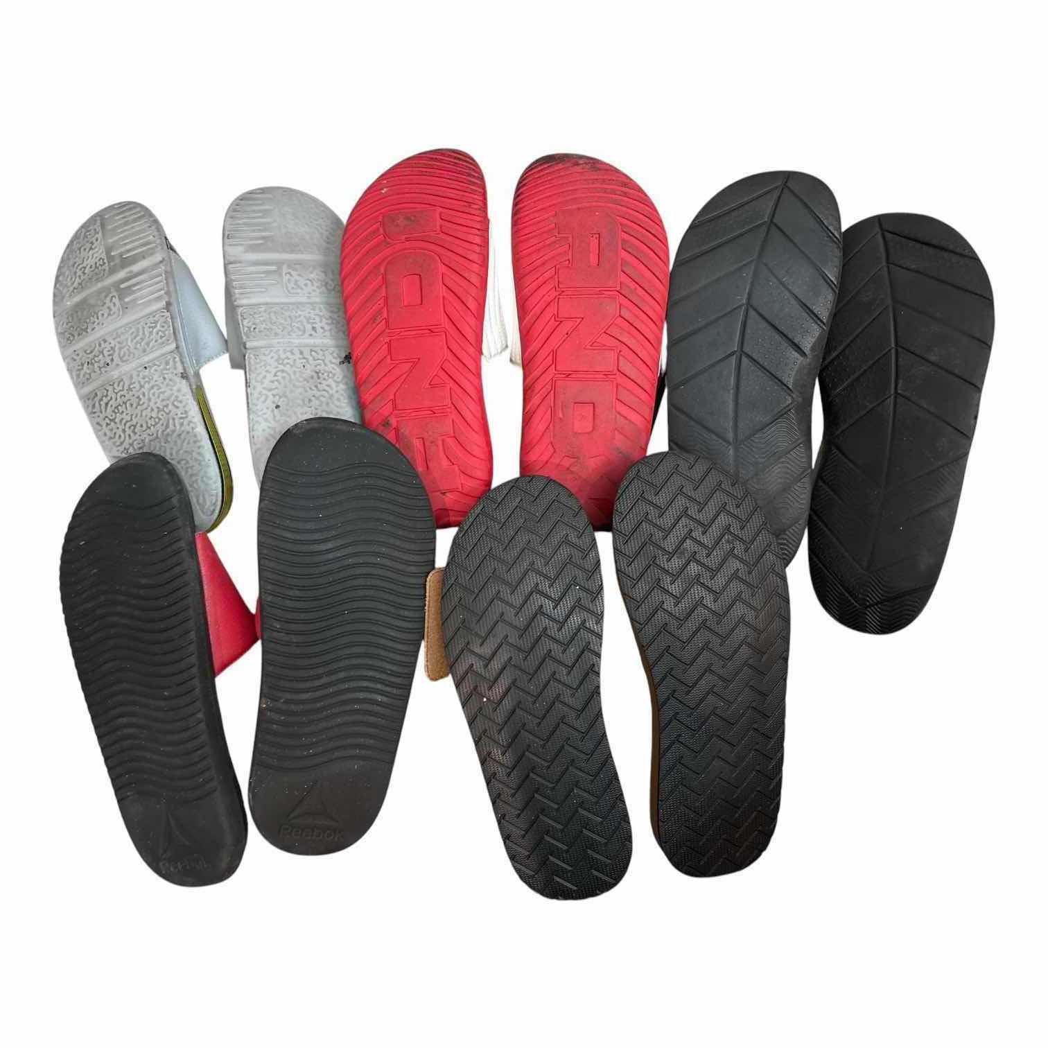 View 2 of 5-PAIRS MEN SANDALS- REEBOK, GEORGE, & AND1 ESTIMATED SIZE 11