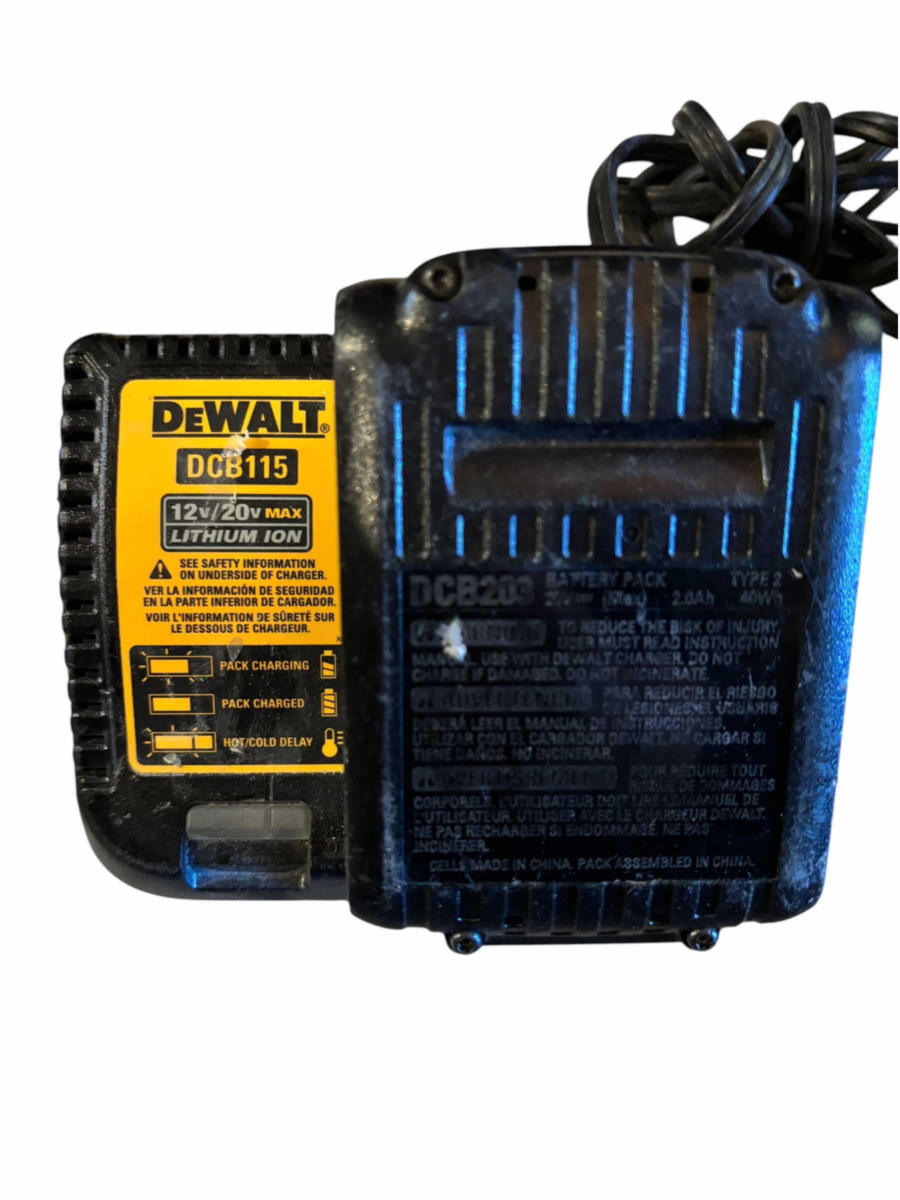 View 3 of DEWALT DRILLS & FLASHLIGHT WITH BATTERY & CHARGER