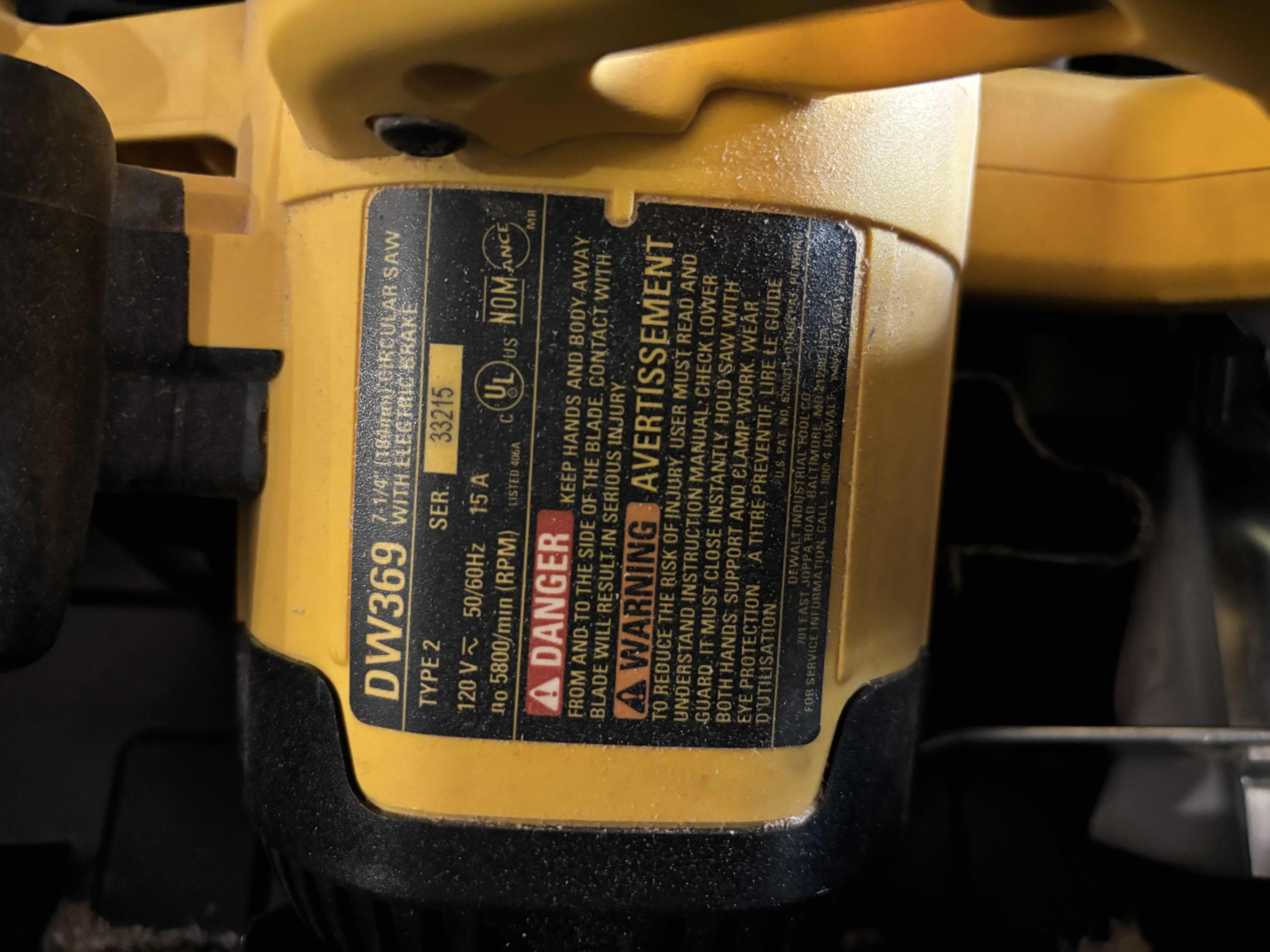 View 2 of DEWALT HARD SHELL BOX WITH CORDED CIRCULAR SAW