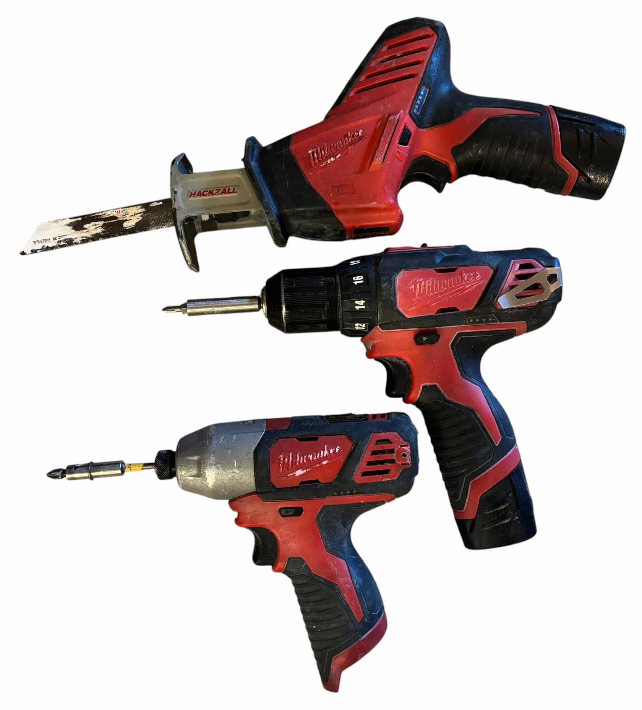 View 2 of MILWAUKEE POWER TOOLS WITH BATTERIES & CHARGERS