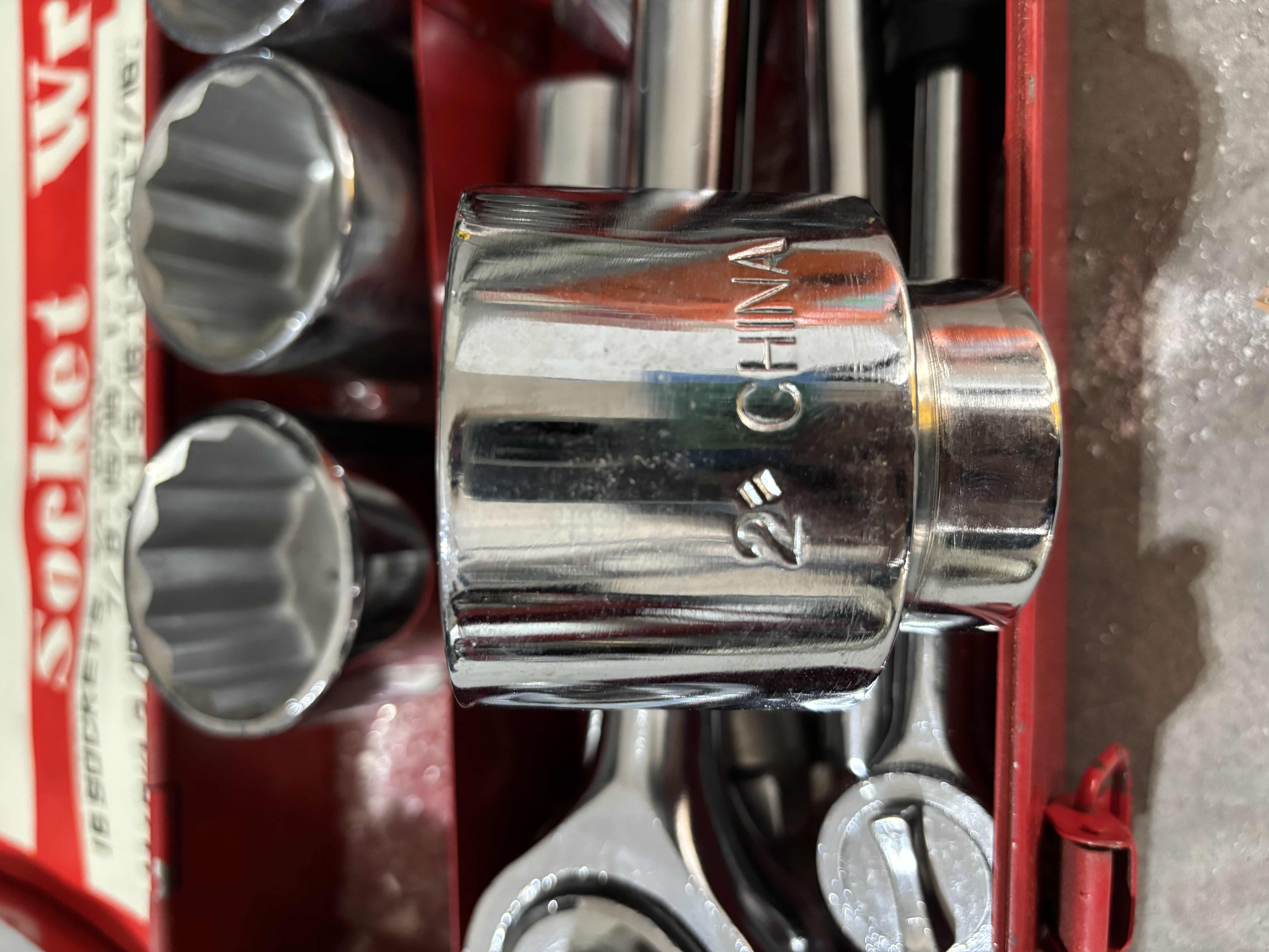View 2 of 21-PIECE SOCKET WRENCH SET, LARGEST SOCKET IS 2”
