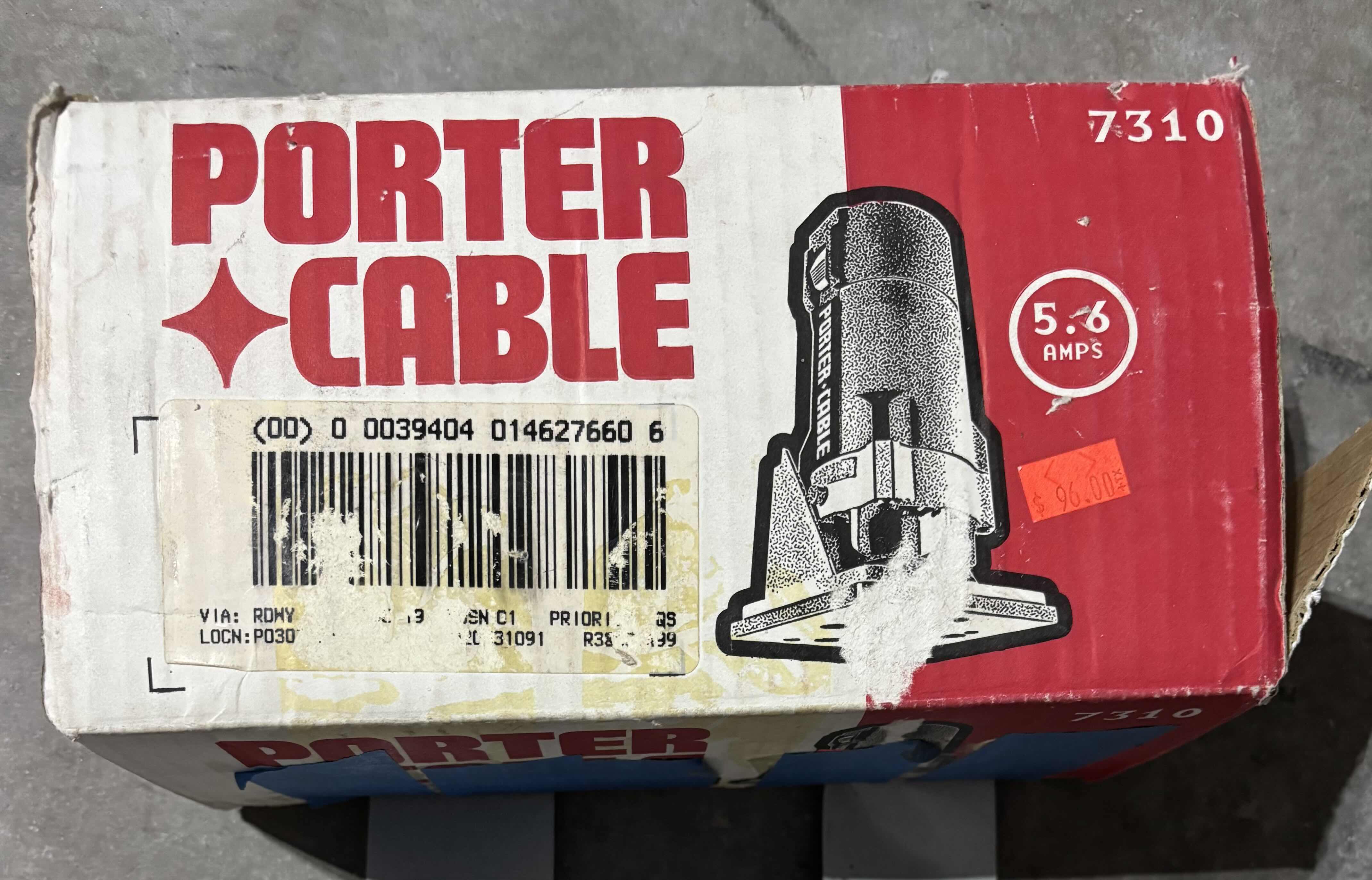View 1 of PORTER CABLE LAMINATE TRIMMER IN ORIGINAL BOX $133