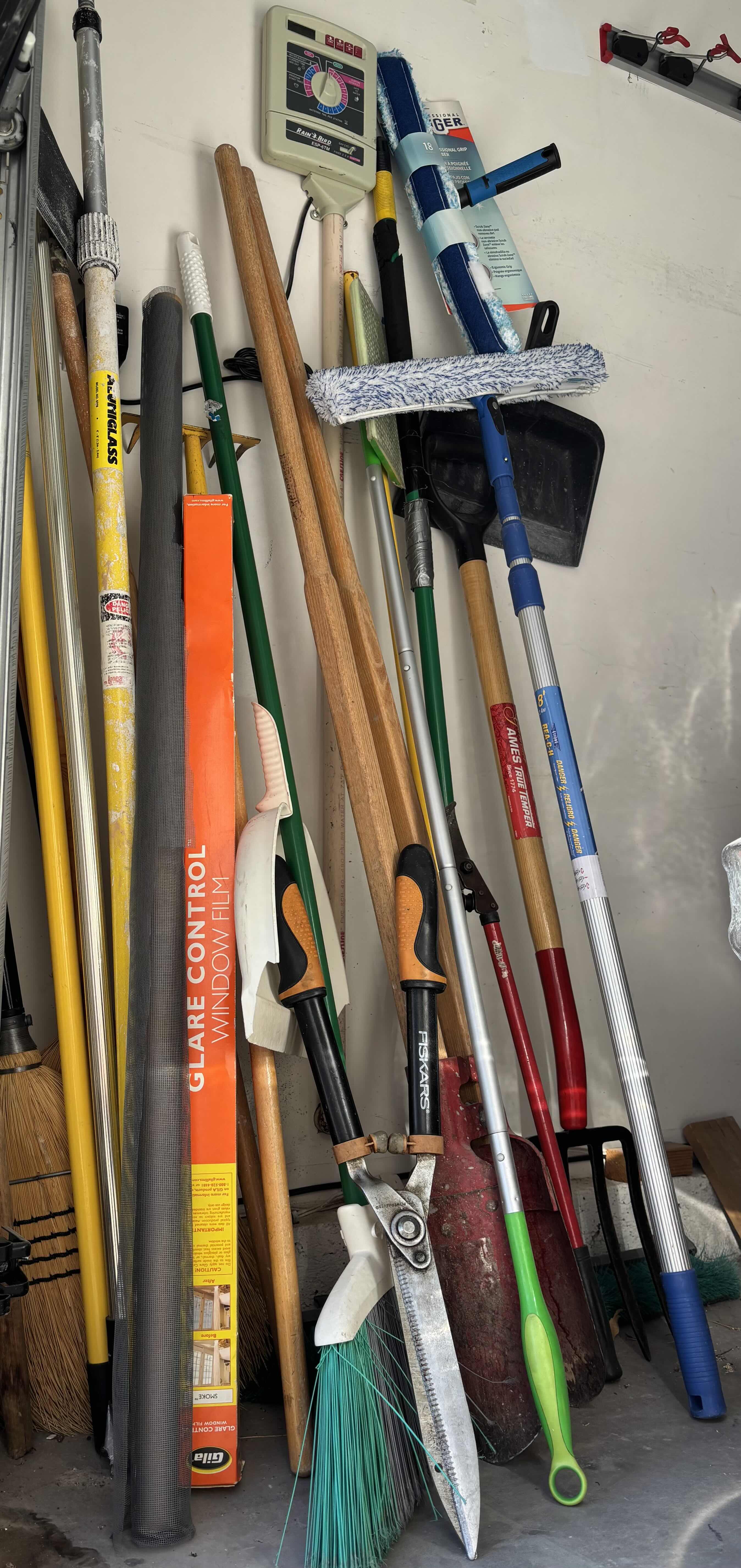 View 3 of BROOMS, YARD TOOLS & MORE