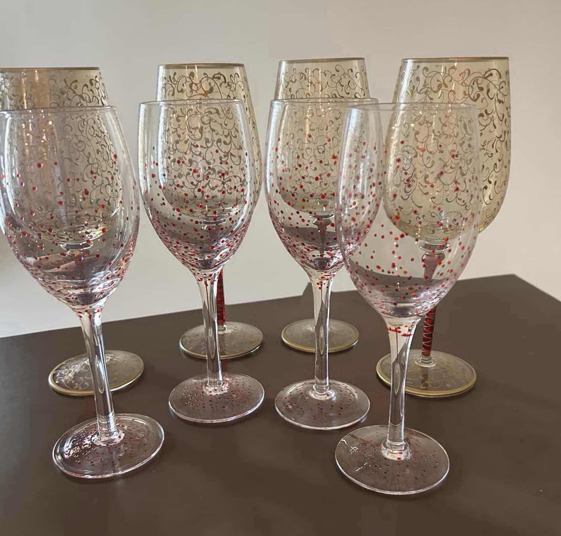 Photo 1 of PIER 1 WINE GOBLETS (8)