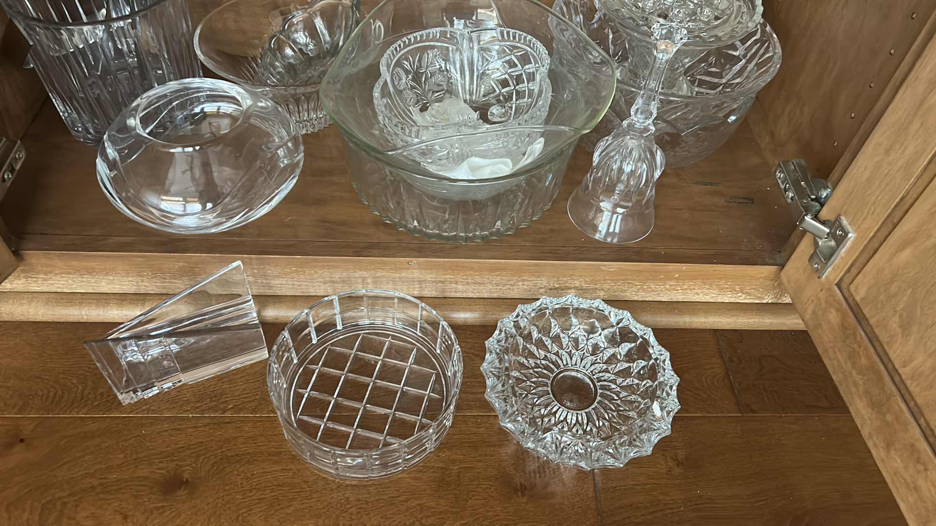 Photo 1 of CONTENTS OF SHELF ASSORTED GLASS SERVICE