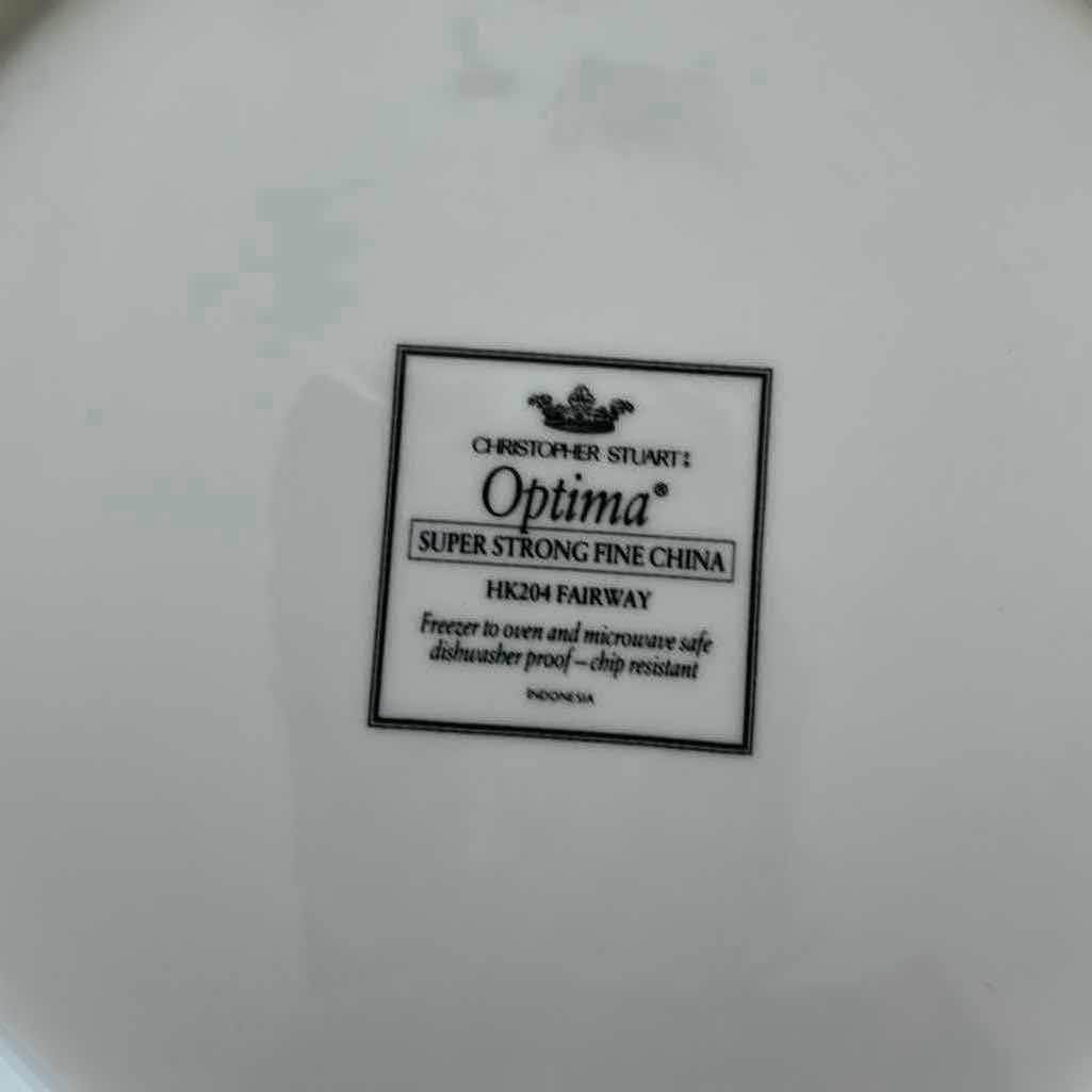 Photo 1 of 4-CHRISTOPHER STUART RETIRED "FAIRWAY" DINNER PLATES 12"