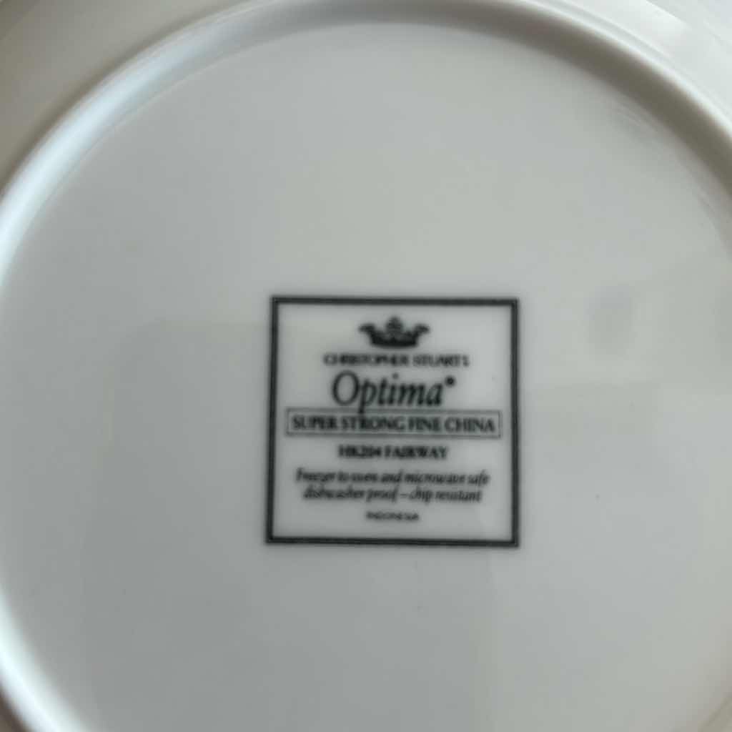 Photo 1 of 6- CHRISTOPHER STUART RETIRED "FAIRWAY" SOUP BOWL W CASE 9"