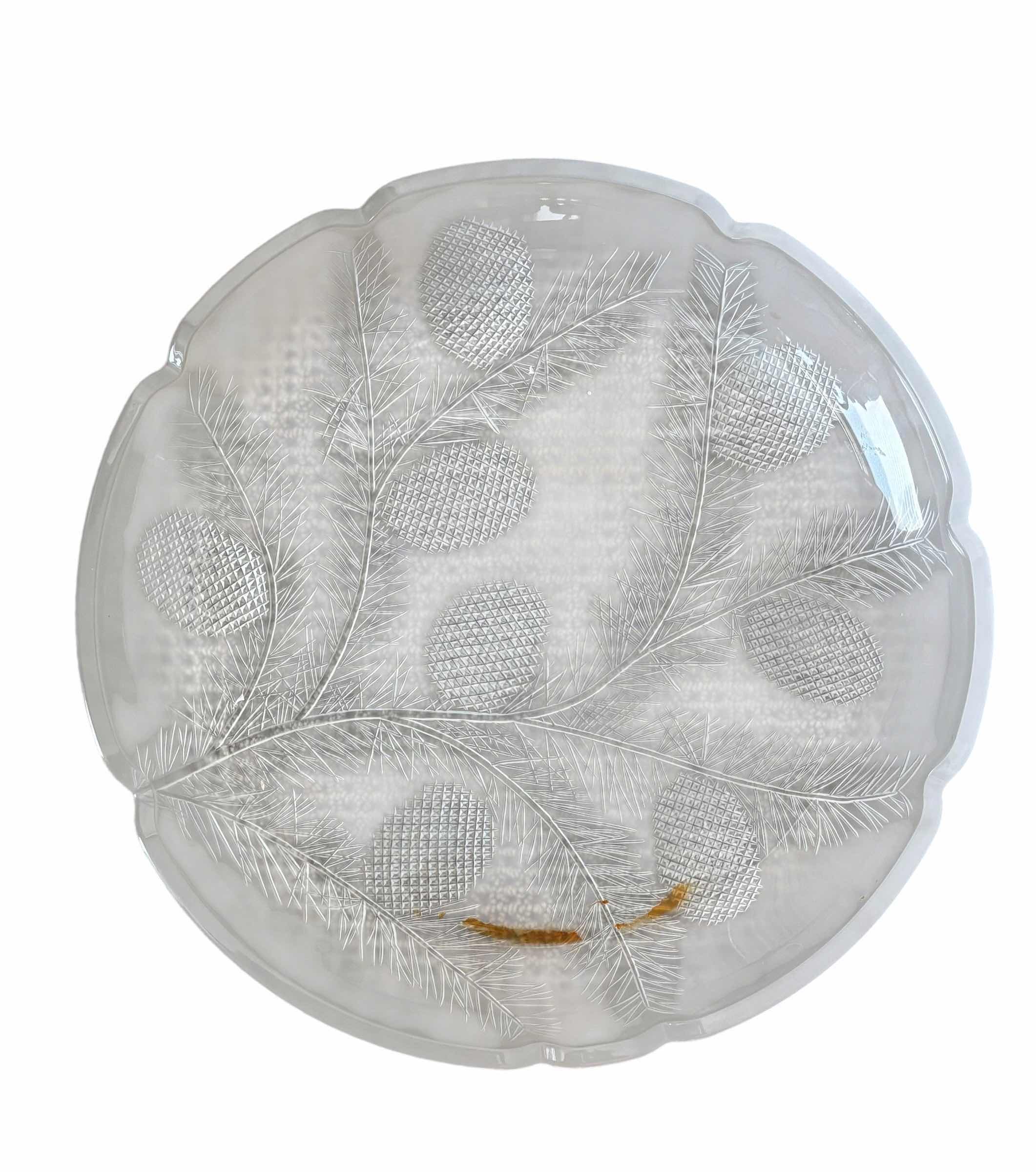 Photo 1 of GLASS SERVING PLATTERS (4) 12.5”-15.5”D