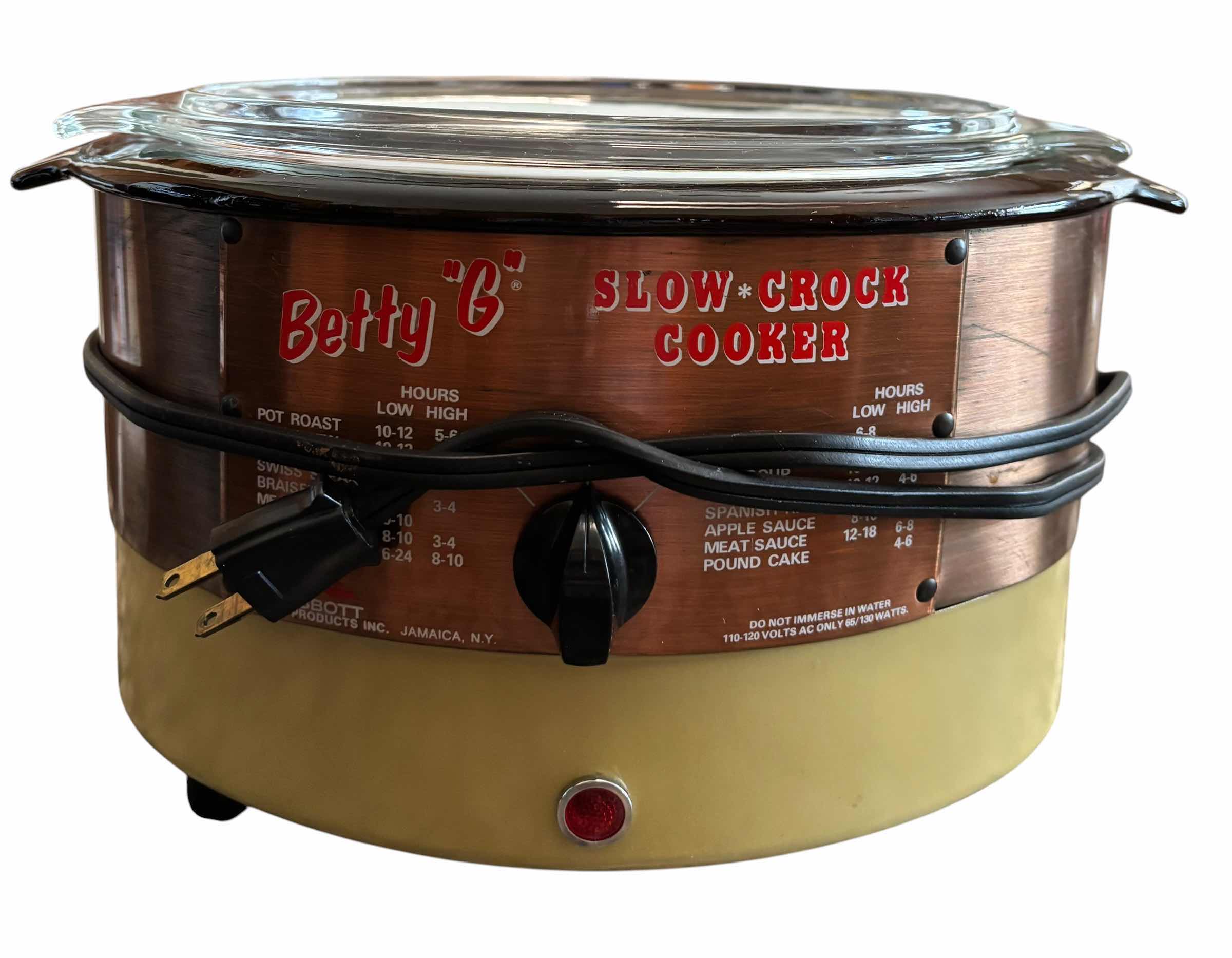Photo 1 of VINTAGE BETTY “G” SLOW CROCK COOKER