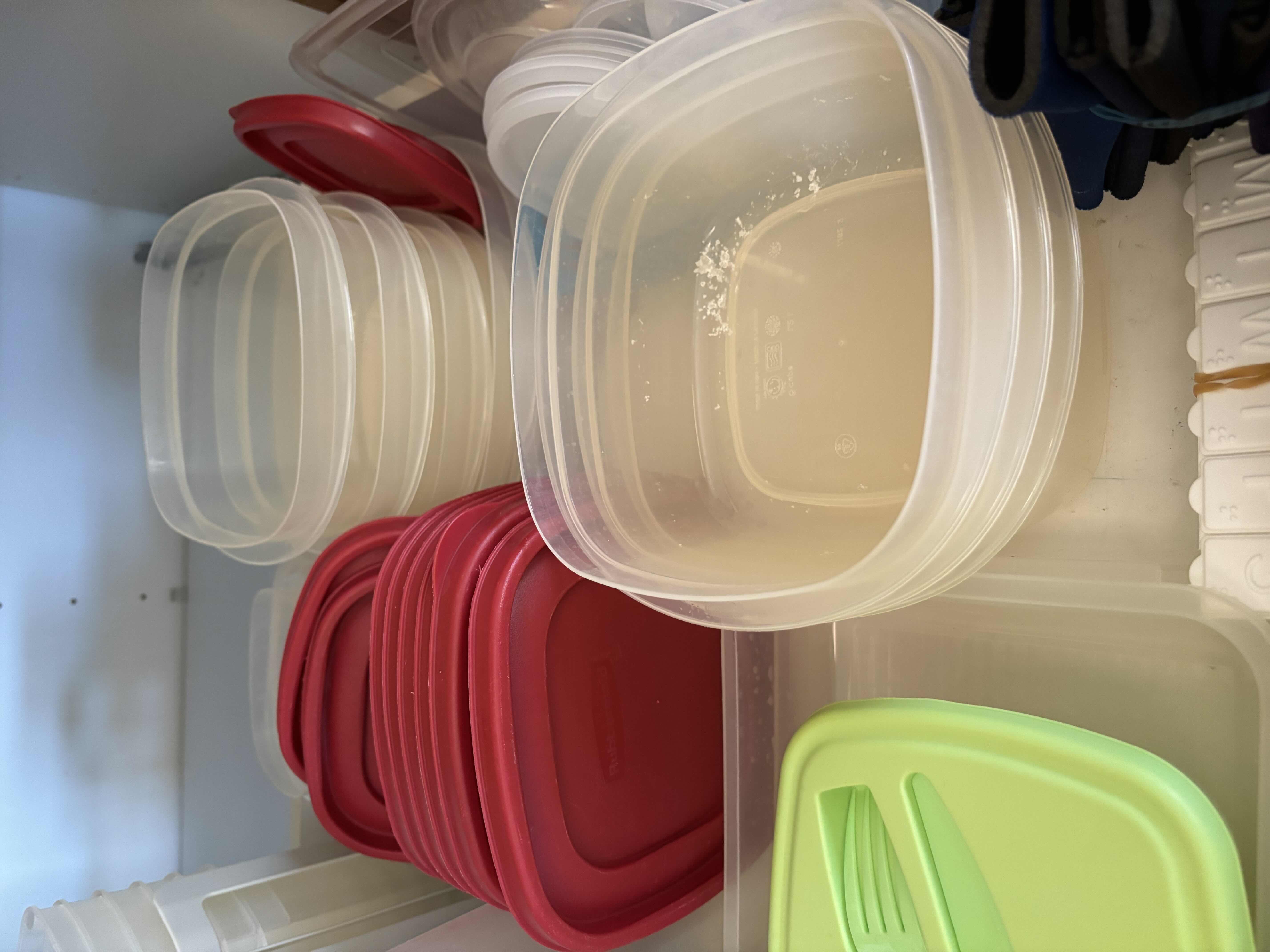 Photo 1 of CONTENTS OF KITCHEN DRAWER- STORAGE CONTAINERS