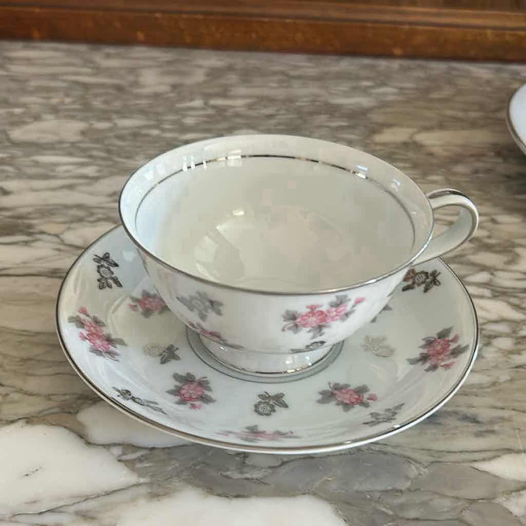 Photo 1 of 6-VINTAGE NORITAKE CHINA PLACE SETTING ANITA PATTERN