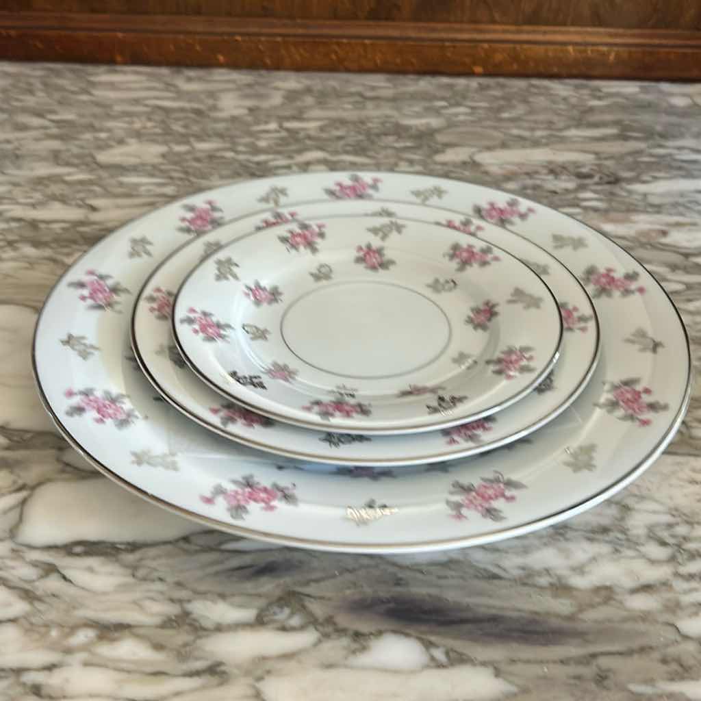 Photo 1 of 6-VINTAGE NORITAKE CHINA PLACE SETTING ANITA PATTERN