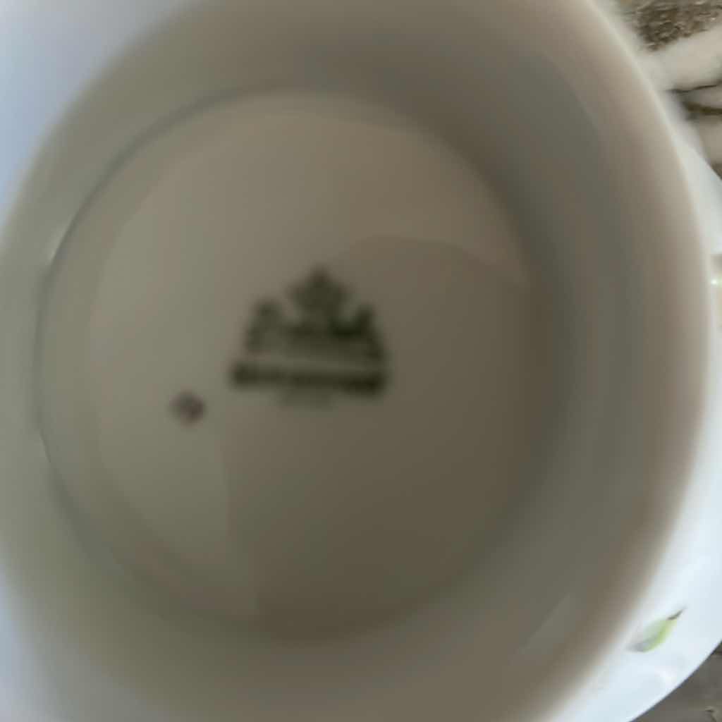 Photo 1 of 9- BONE CHINA DESSERT SALAD & TEACUP SAUCER