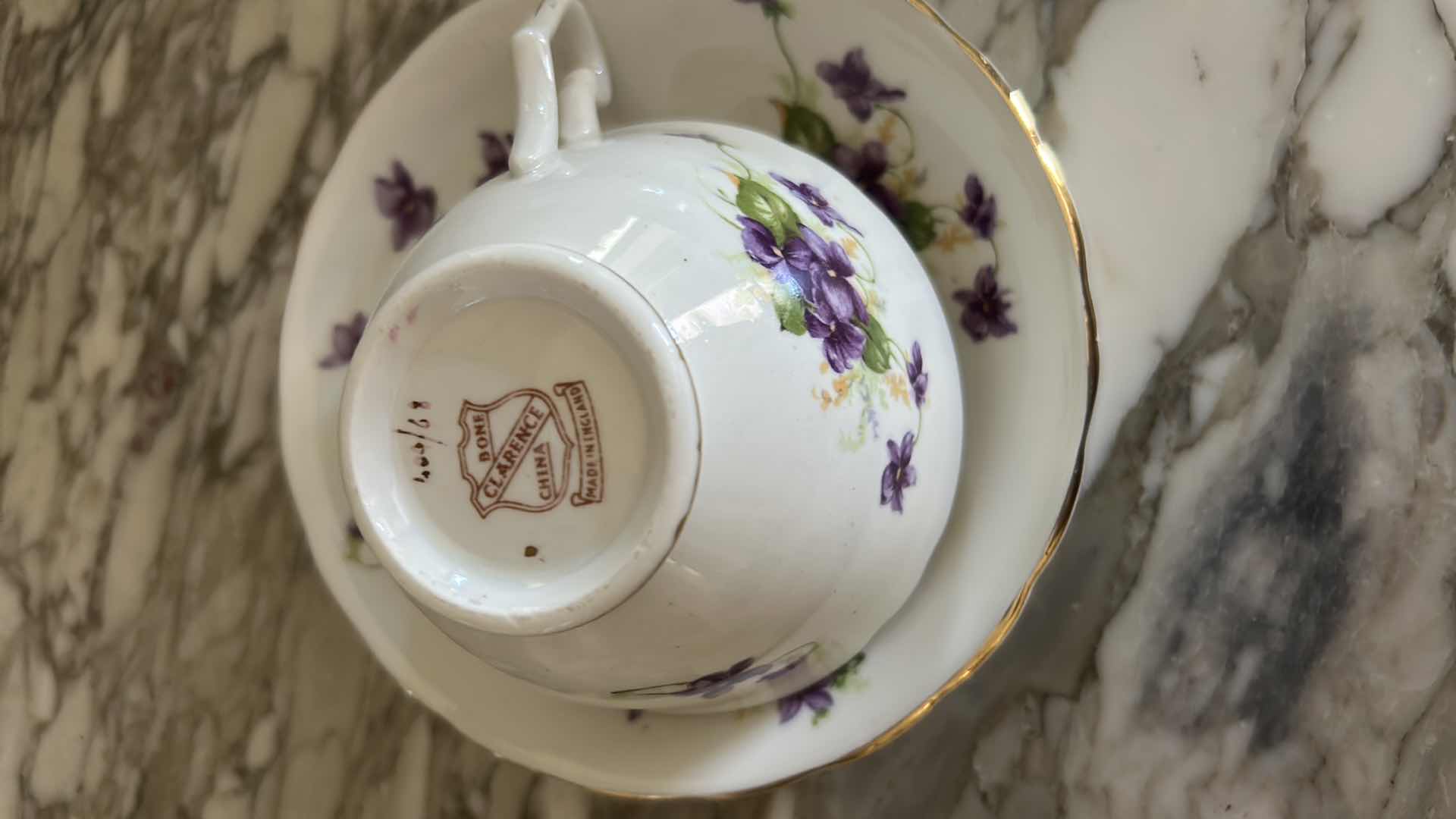 Photo 1 of 4- FINE PORCELAIN TEACUPS / SAUCER
