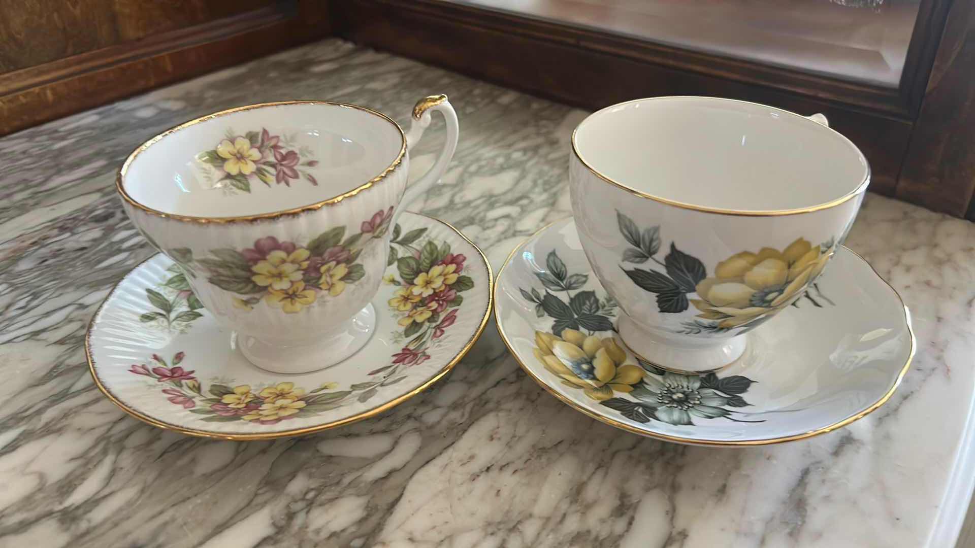 Photo 1 of 4- PORCELAIN TEACUPS / SAUCER