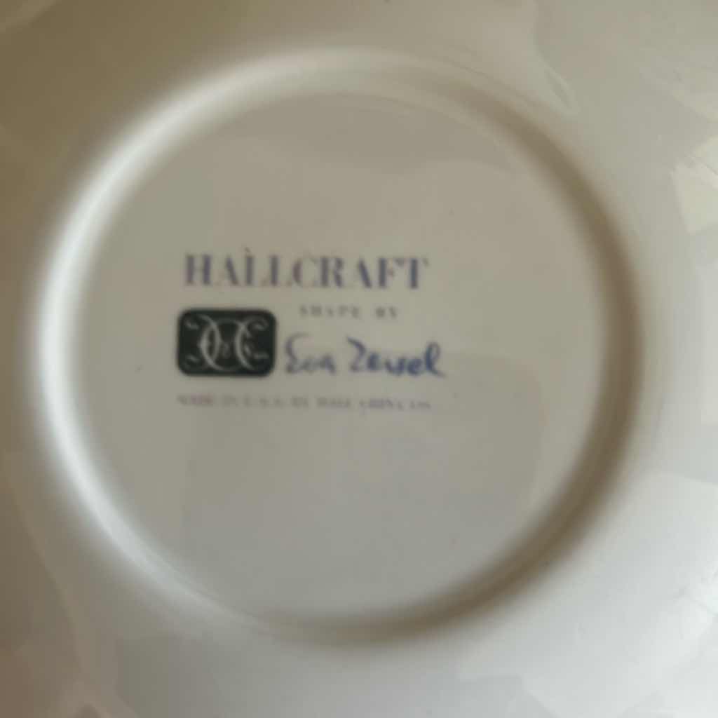 Photo 1 of 5- VINTAGE 1950 EVA ZEISEL HALLCRAFT TEA SET "BOUQUET" PATTERN