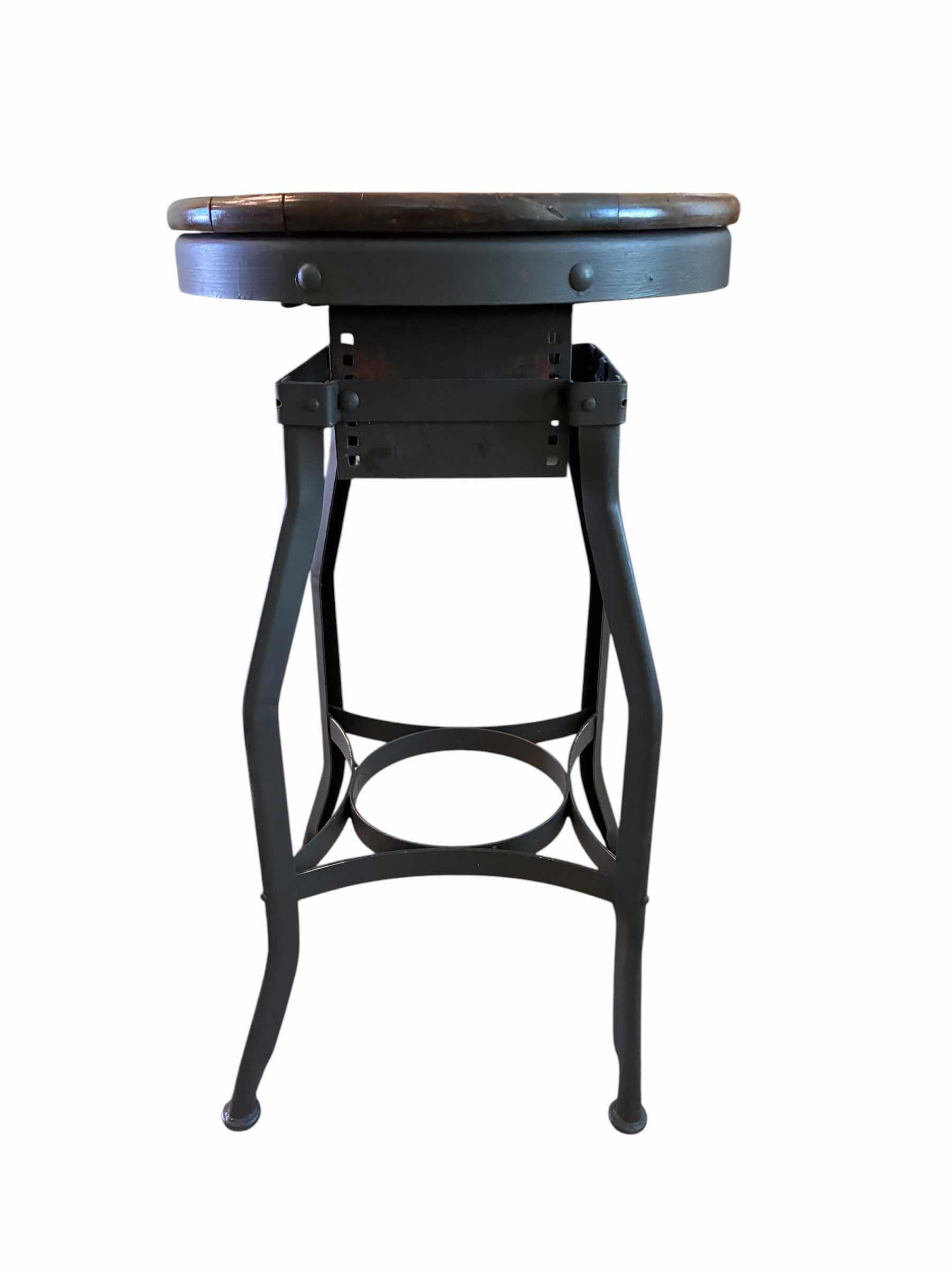 Photo 1 of TOLEDO METAL FURNITURE SHOP STOOL 15“ X 27“ $850