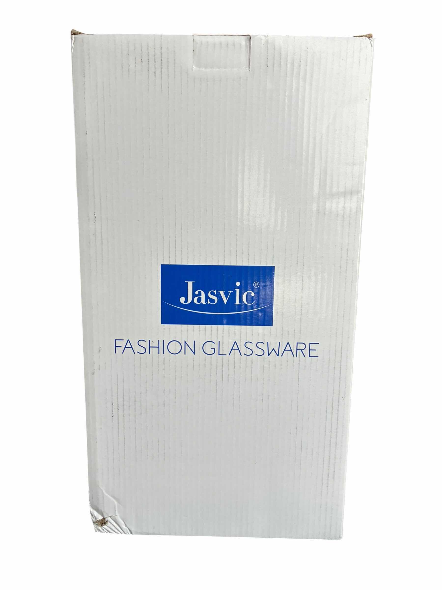 Photo 1 of JASVIC FASHION GLASSWARE 12” CLEAR GLASS VASE