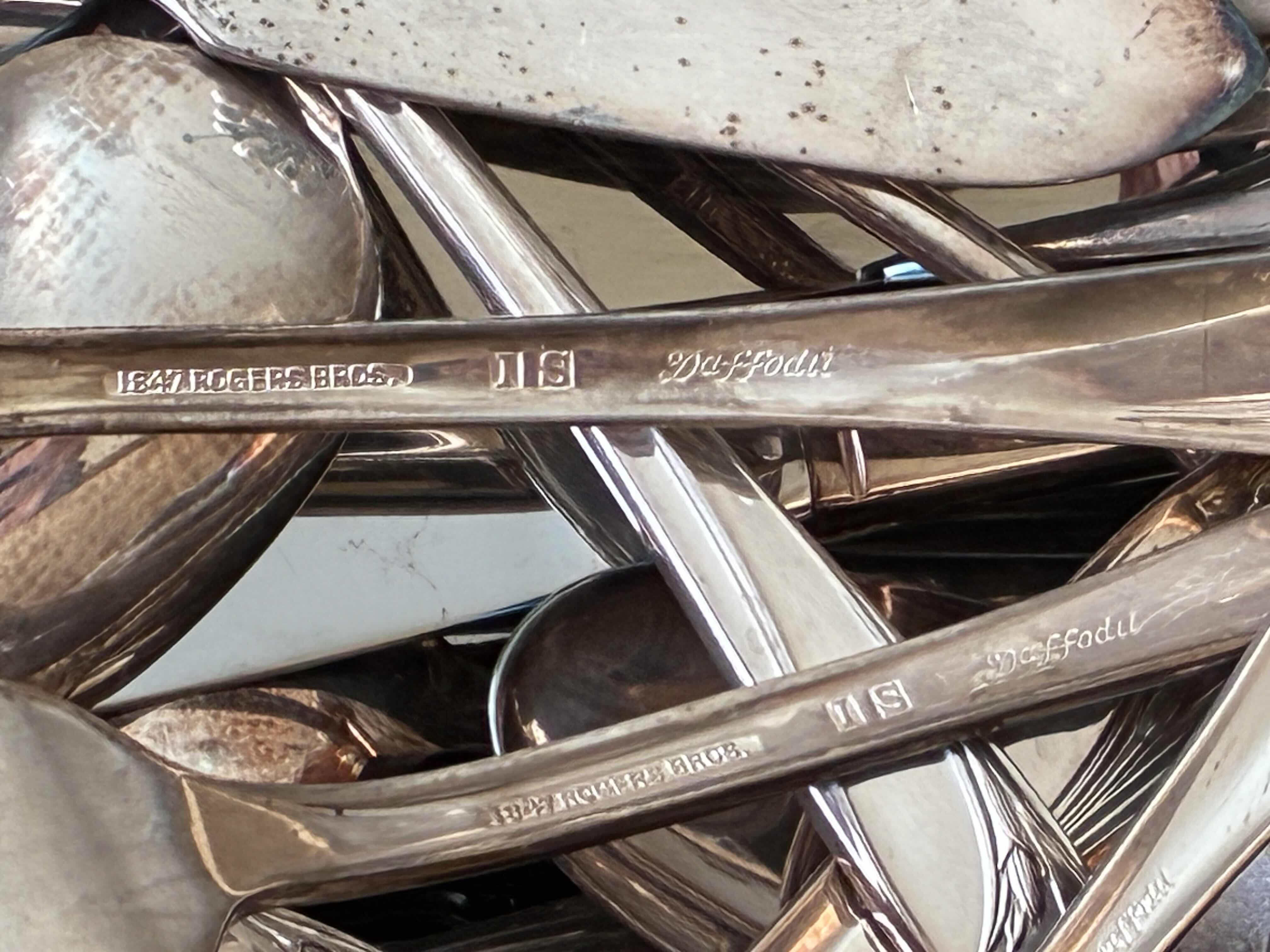 Photo 1 of CONTENTS OF BOX- ROGERS BROS SILVER PLATED FLATWARE SET