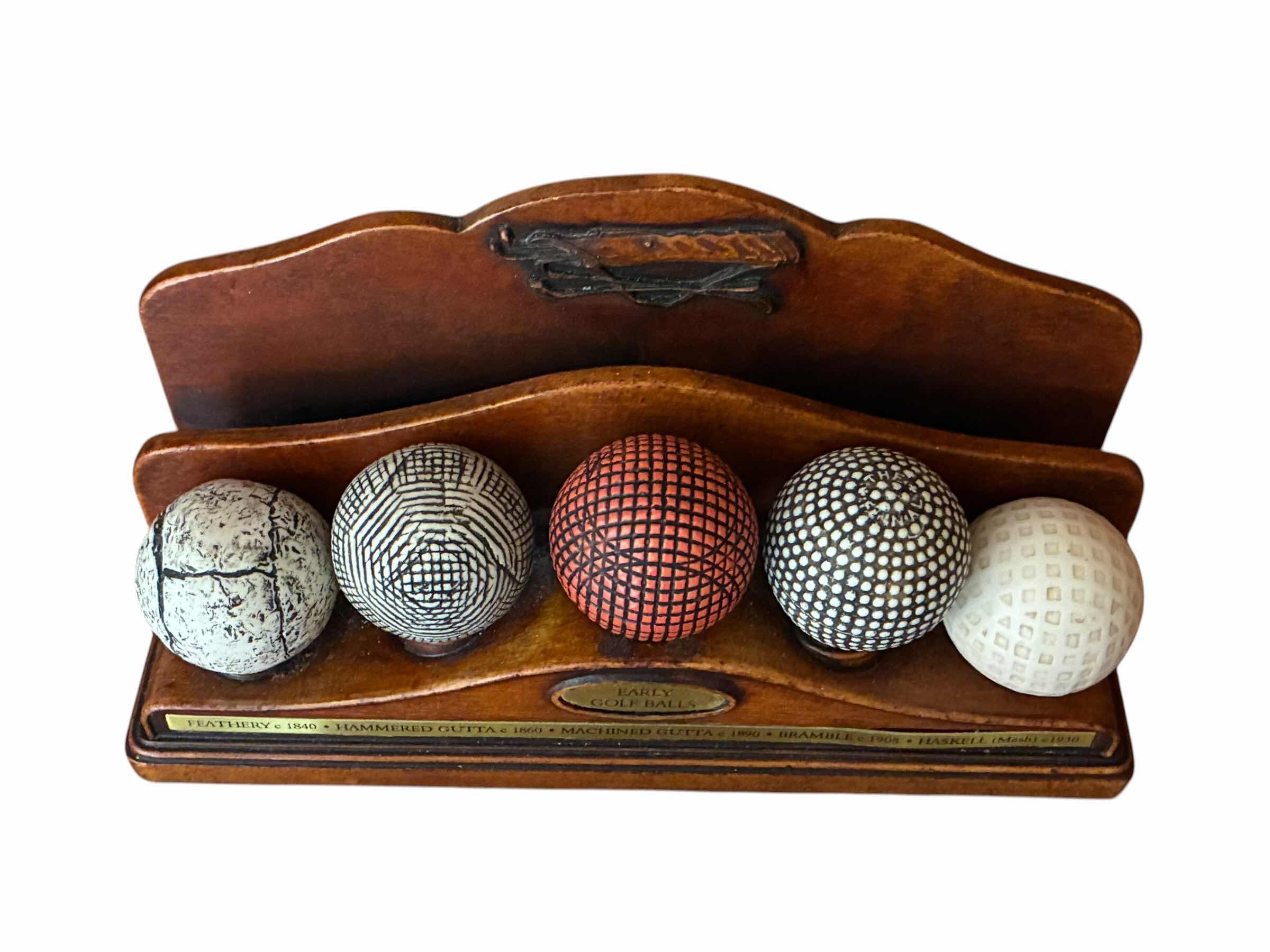 Photo 1 of EARLY GOLF BALLS RESIN DESKTOP DECOR LETTER HOLDER