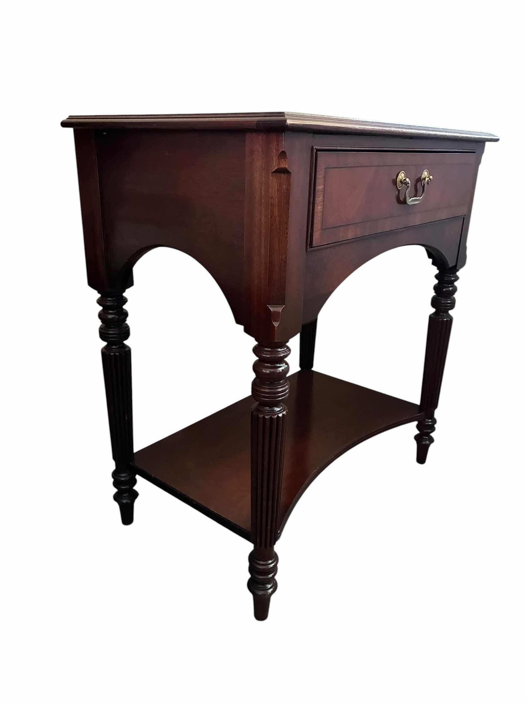 Photo 1 of ETHAN ALLEN MAHOGANY WOOD NIGHTSTAND 28“ X 17“ H30“