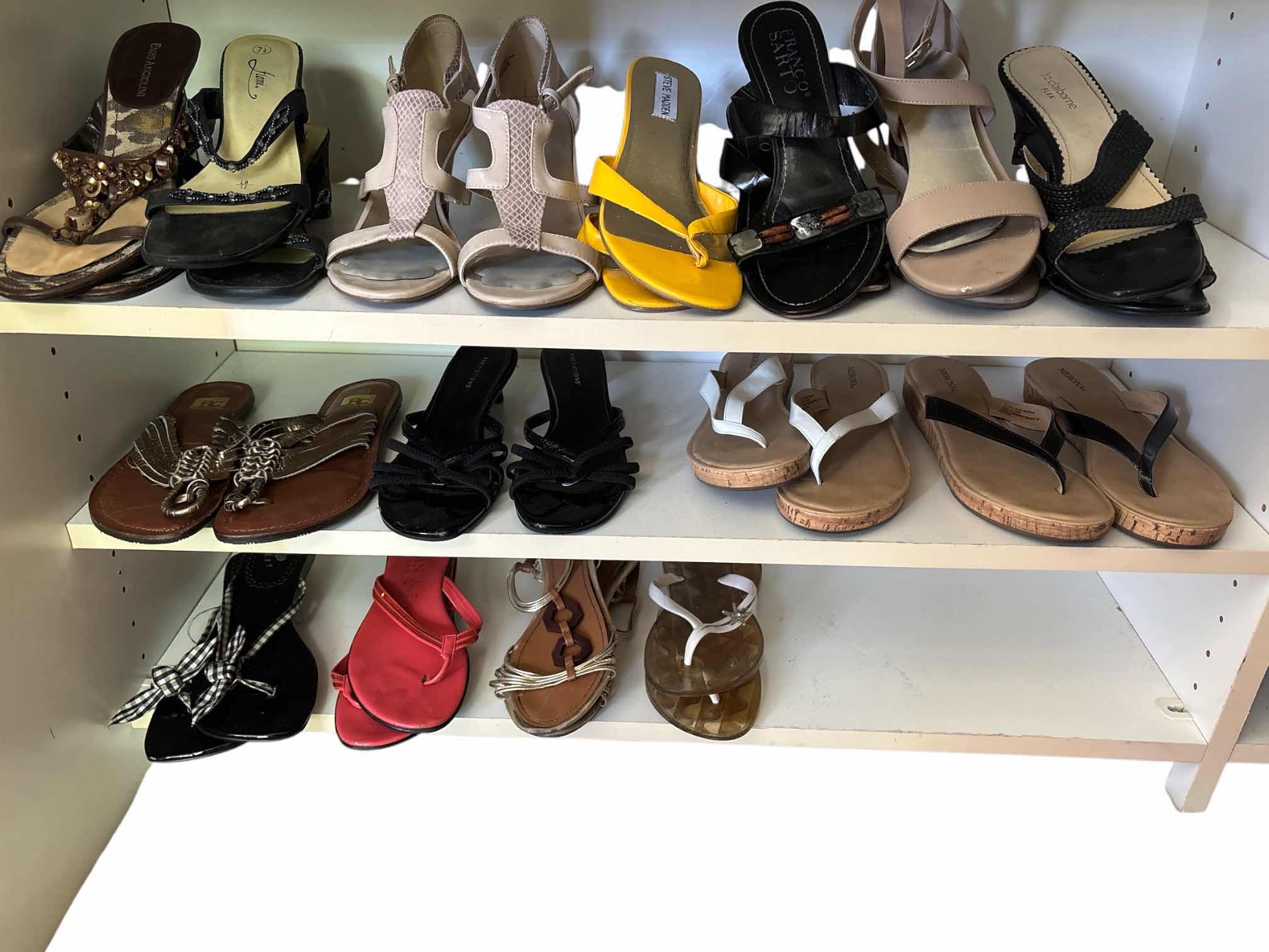Photo 1 of WOMENS SANDALS- CONTENTS OF SHELVES (SIZE 7.5 - 8)