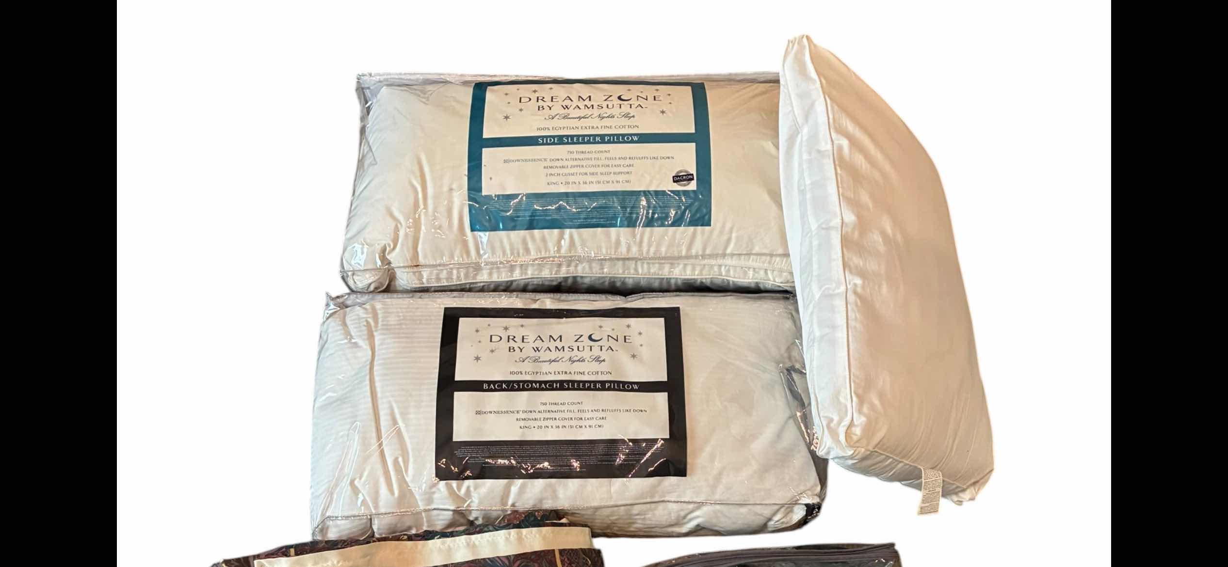 Photo 1 of PILLOWS (3) KING SIZE COMFORTER & GREEN KING SIZE BEDSHEETS