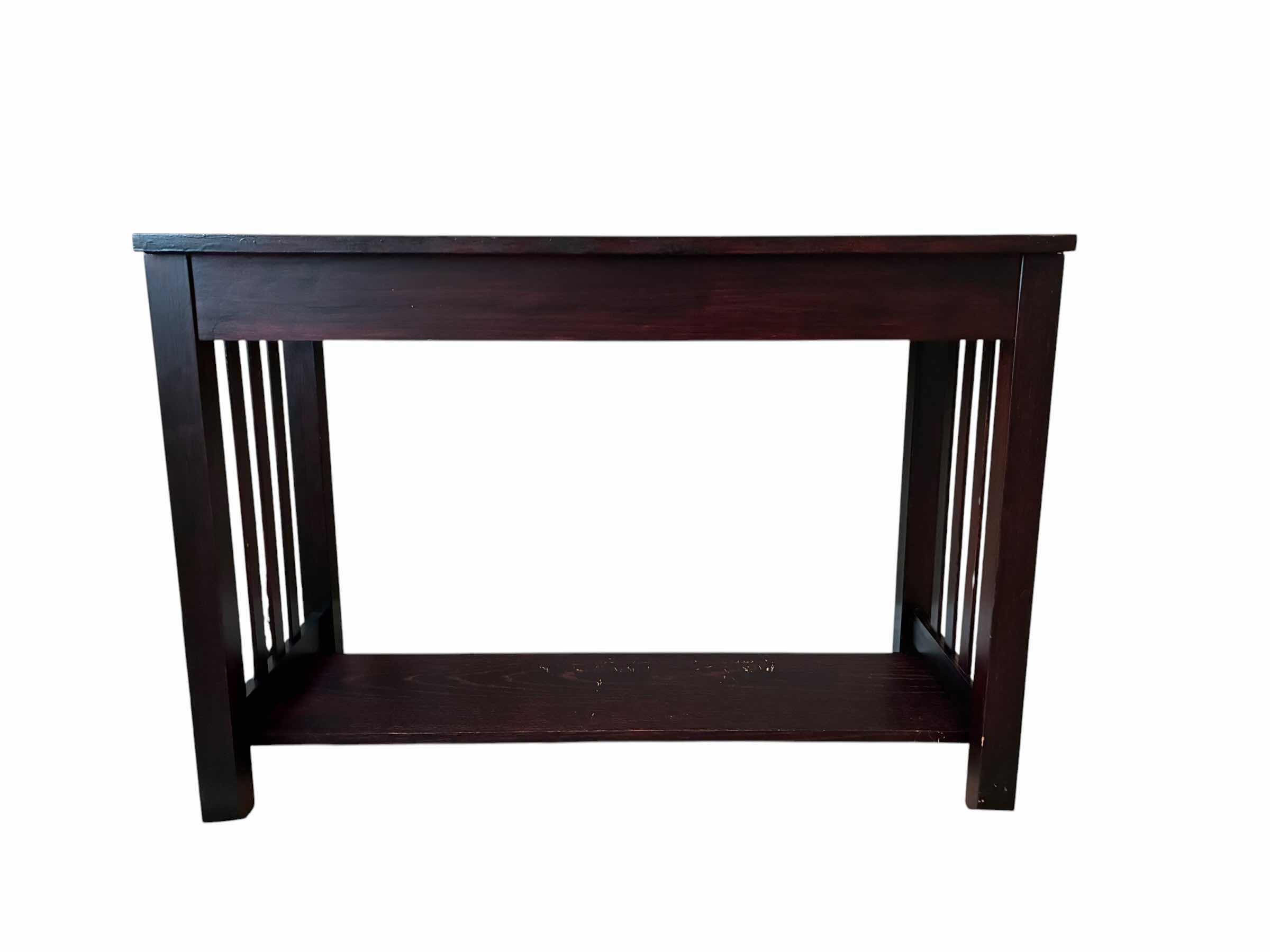 Photo 1 of MAHOGANY WOOD CONSOLE TABLE 42“ X 20“ H30“