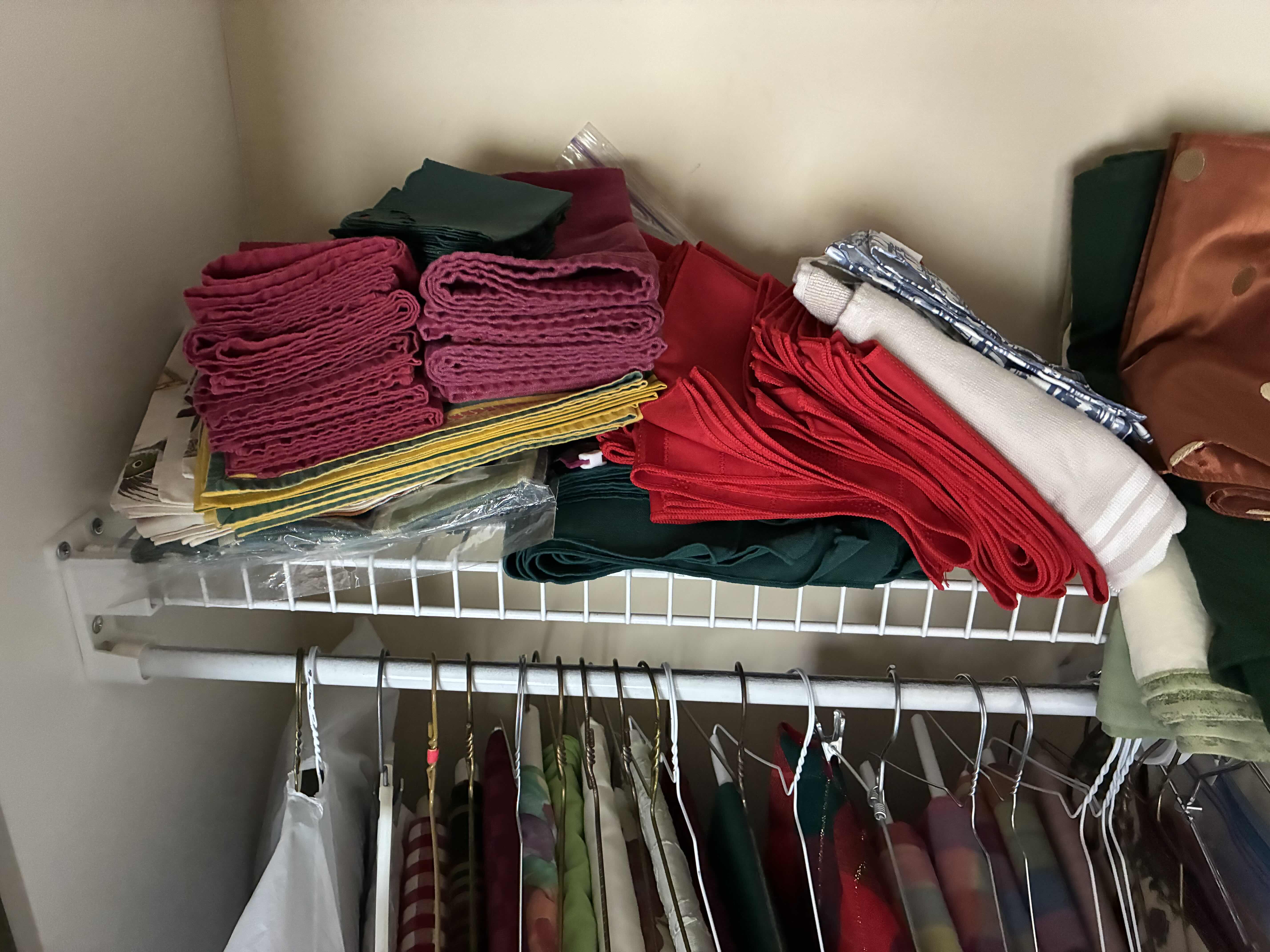 Photo 1 of CONTENTS OF CLOSET-ALL OCCASION DINING ROOM TABLE CLOTHS & PLACEMATS