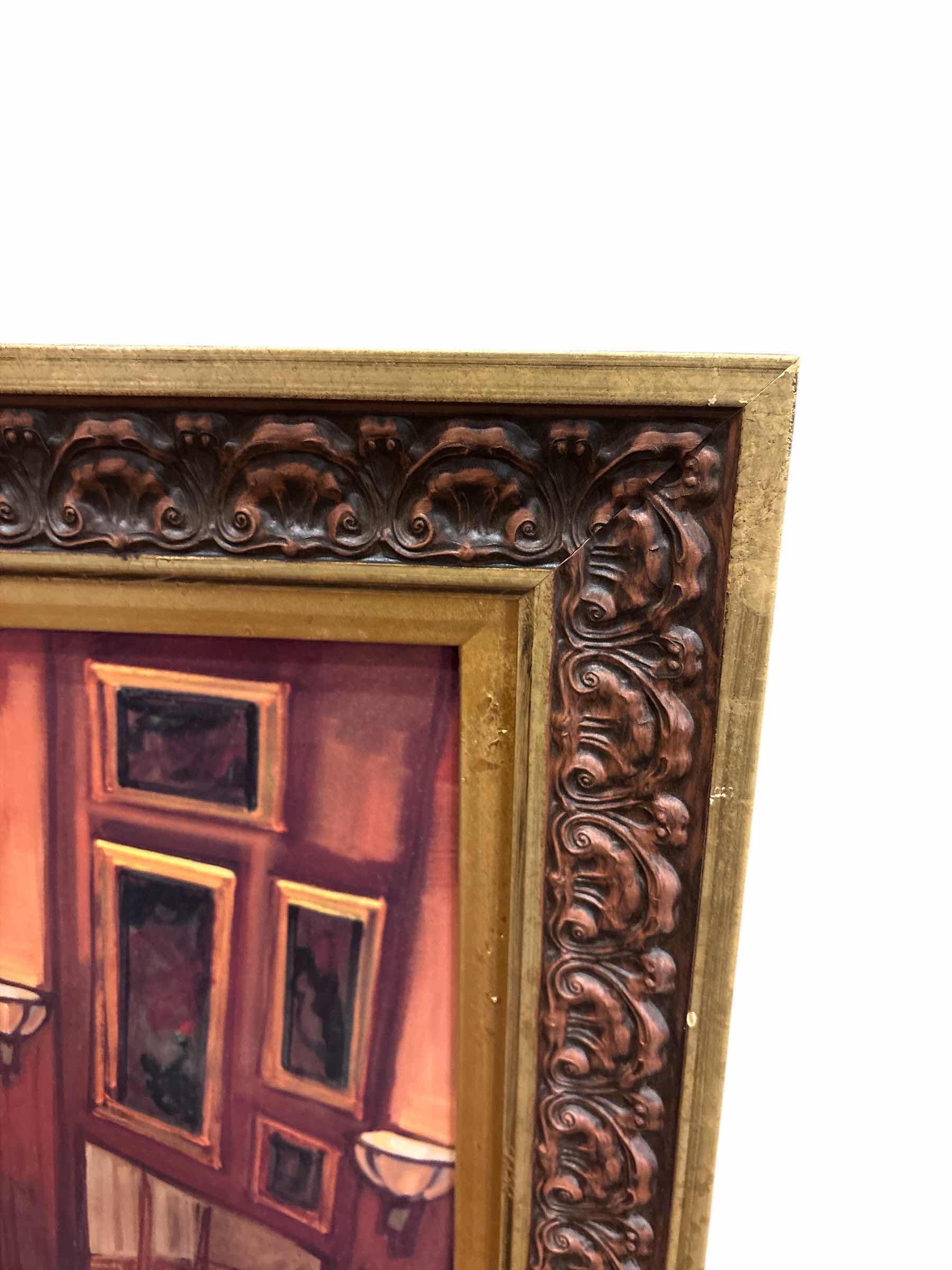 Photo 1 of MACHADO FRAMED ART “BISTRO” 25.75” X 32”