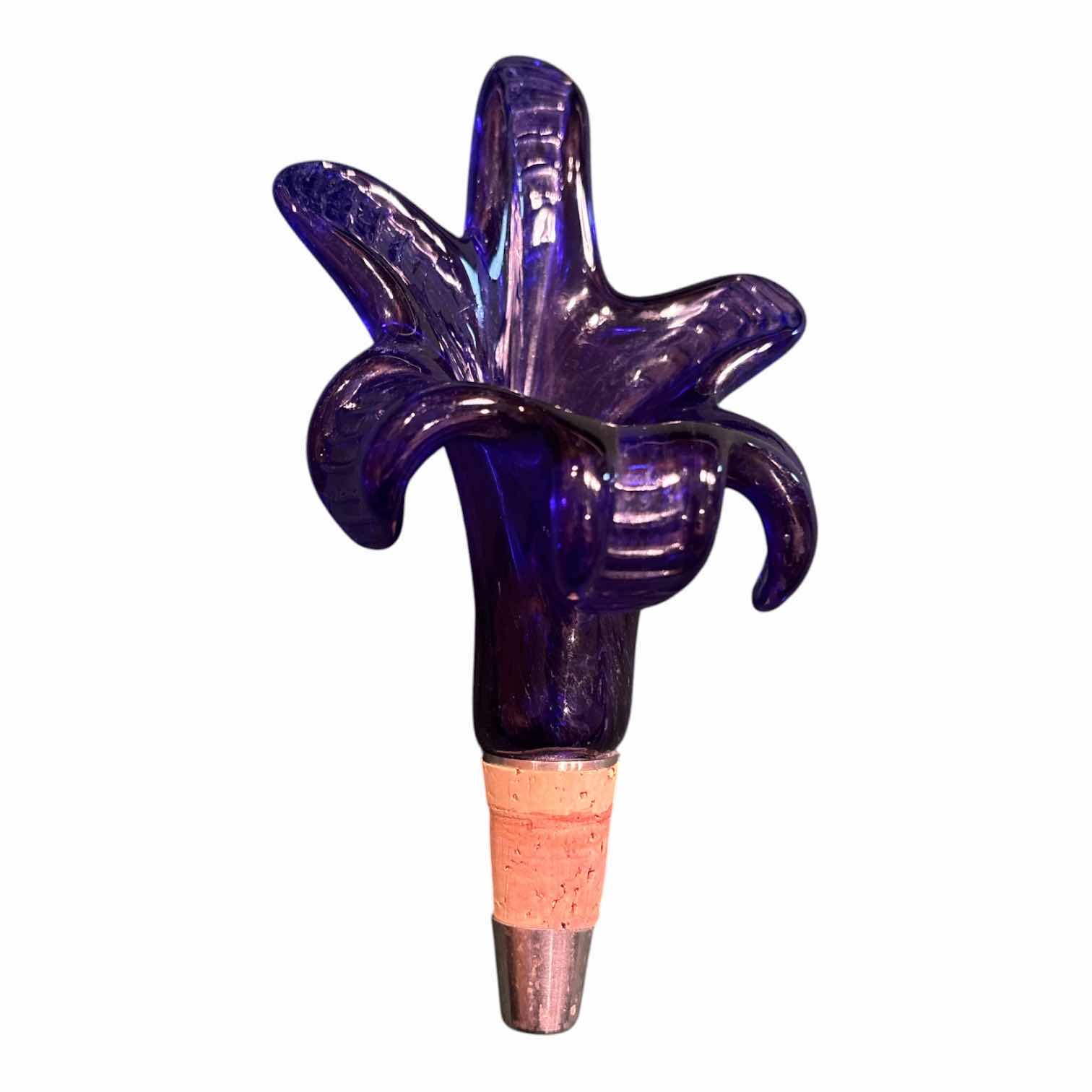 Photo 1 of GLASS/ HAND BLOWN GLASS WINE BOTTLE STOPPERS (4)