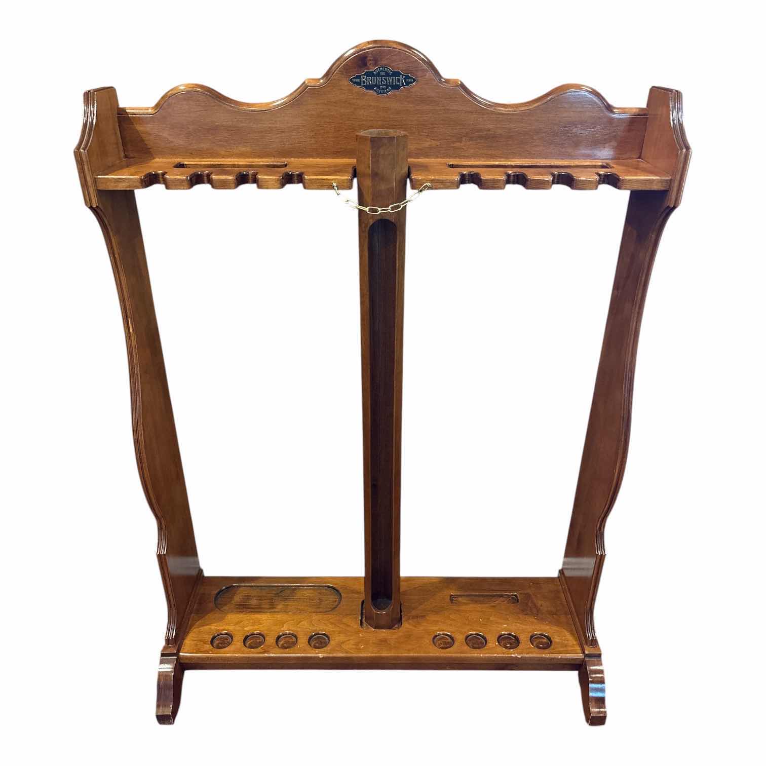 Photo 1 of BRUNSWICK CENTENNIAL WOODEN FLOOR RACK 11.75” X33.75” H46” $450