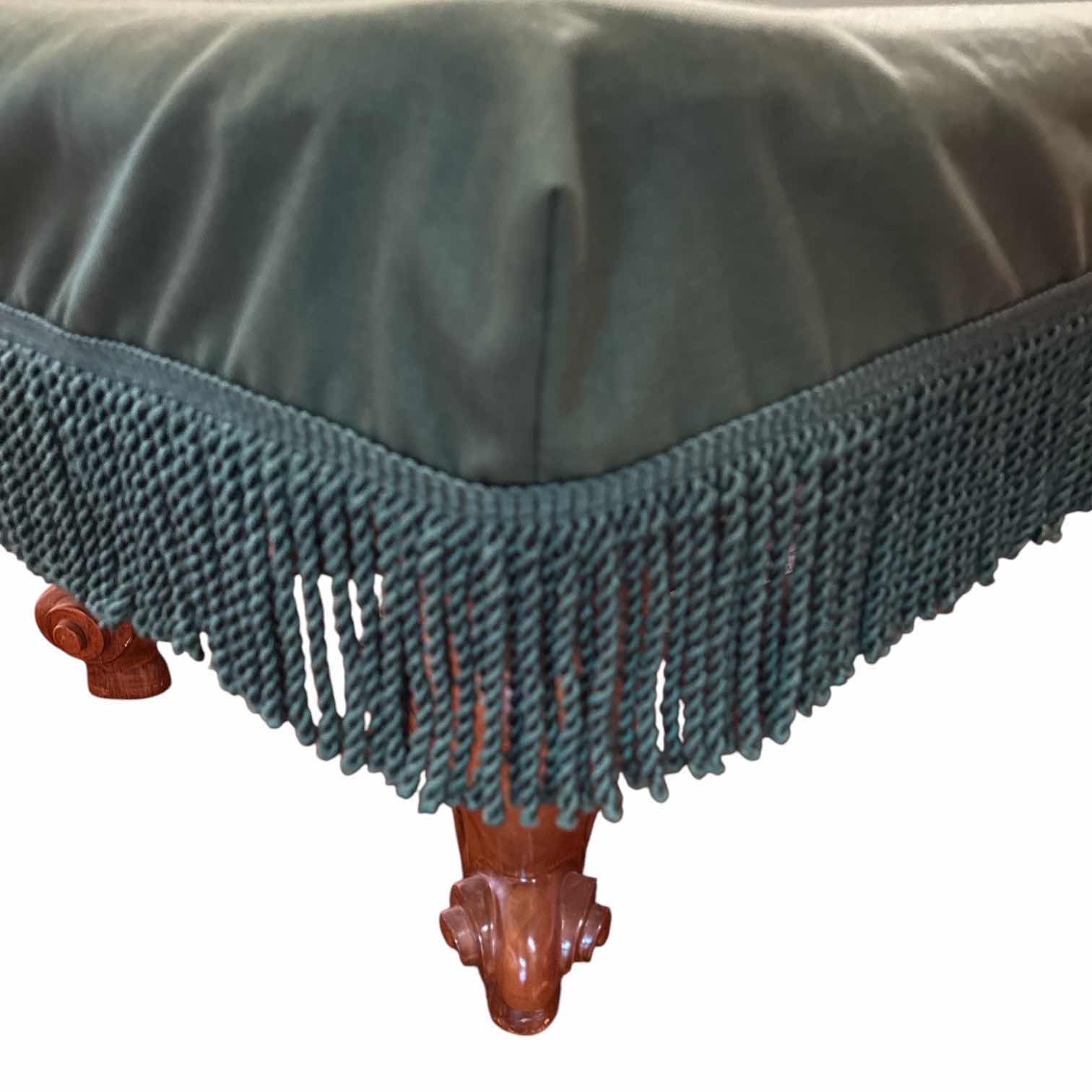 Photo 1 of 8’ BRUNSWICK CAMDEN II TRADITIONAL POOL TABLE, INCLUDES GREEN FRINGED POOL TABLE COVER
