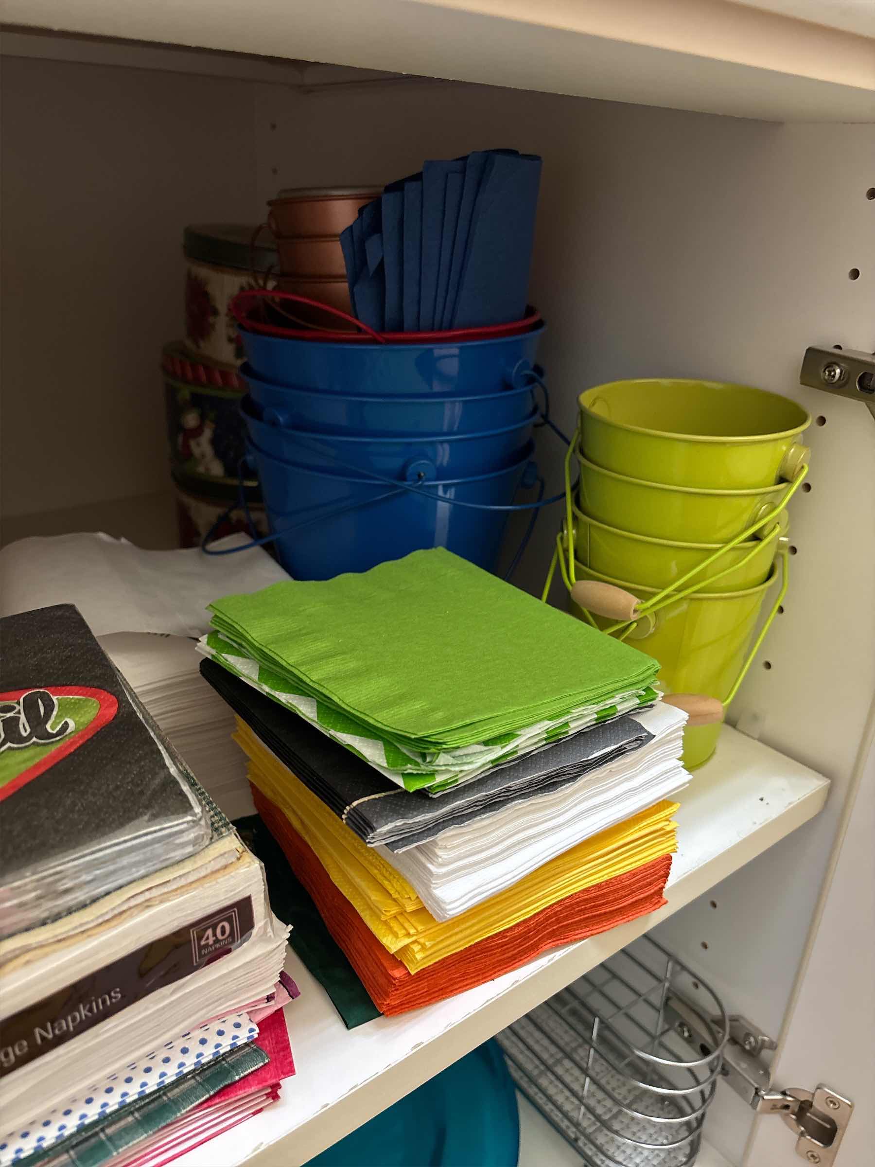 Photo 1 of ENTERTAINMENT SUPPLIES- CONTENTS OF CABINET