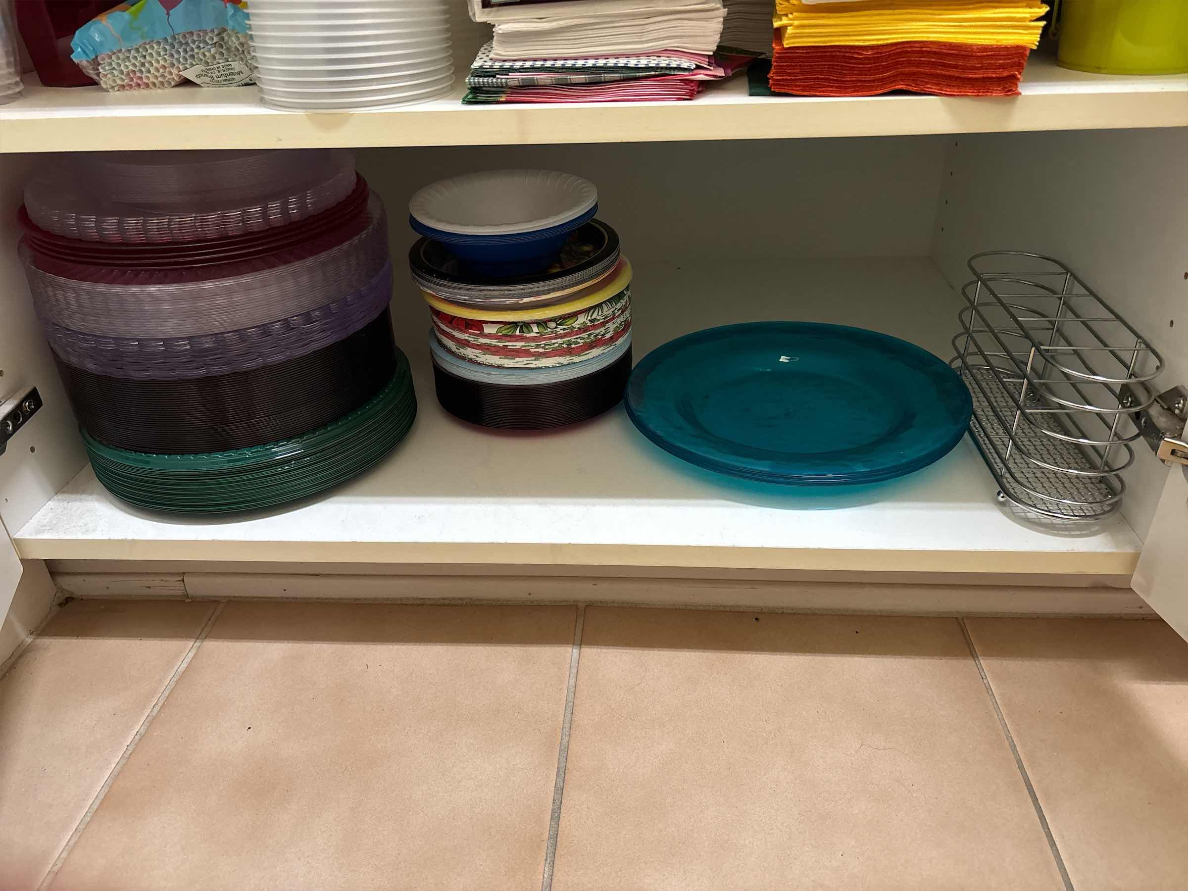 Photo 1 of ENTERTAINMENT SUPPLIES- CONTENTS OF CABINET