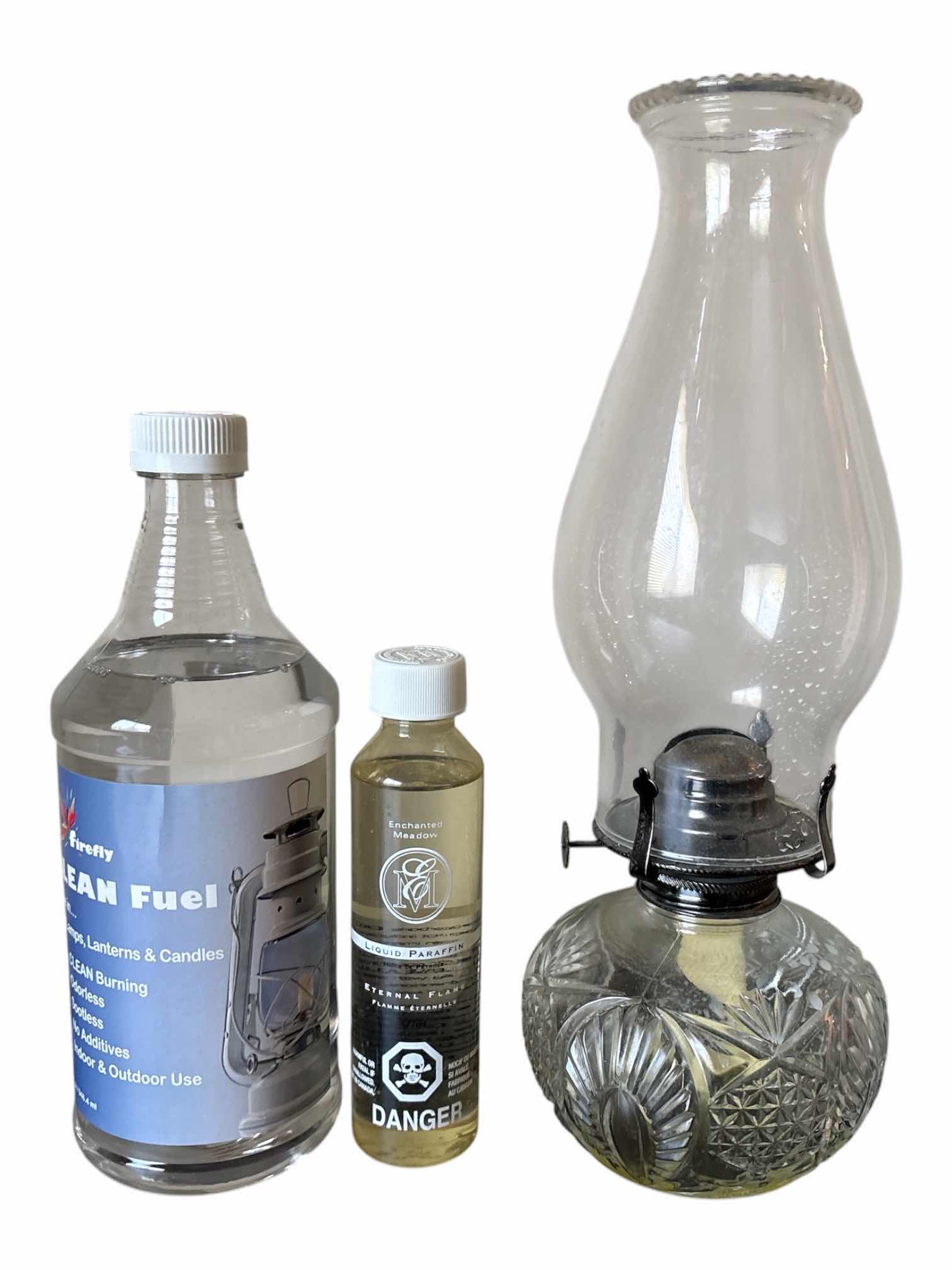 Photo 1 of VINTAGE KEROSENE LAMP & FUEL