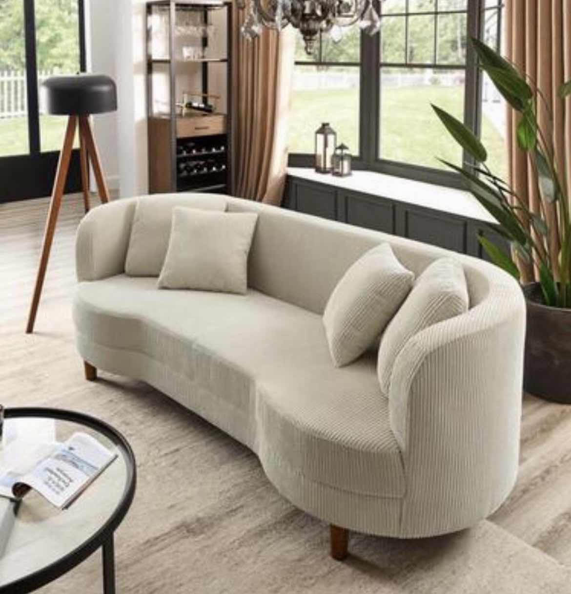 Photo 1 of NIB ROLA IVORY CREAM SAND BAR SOFA $710