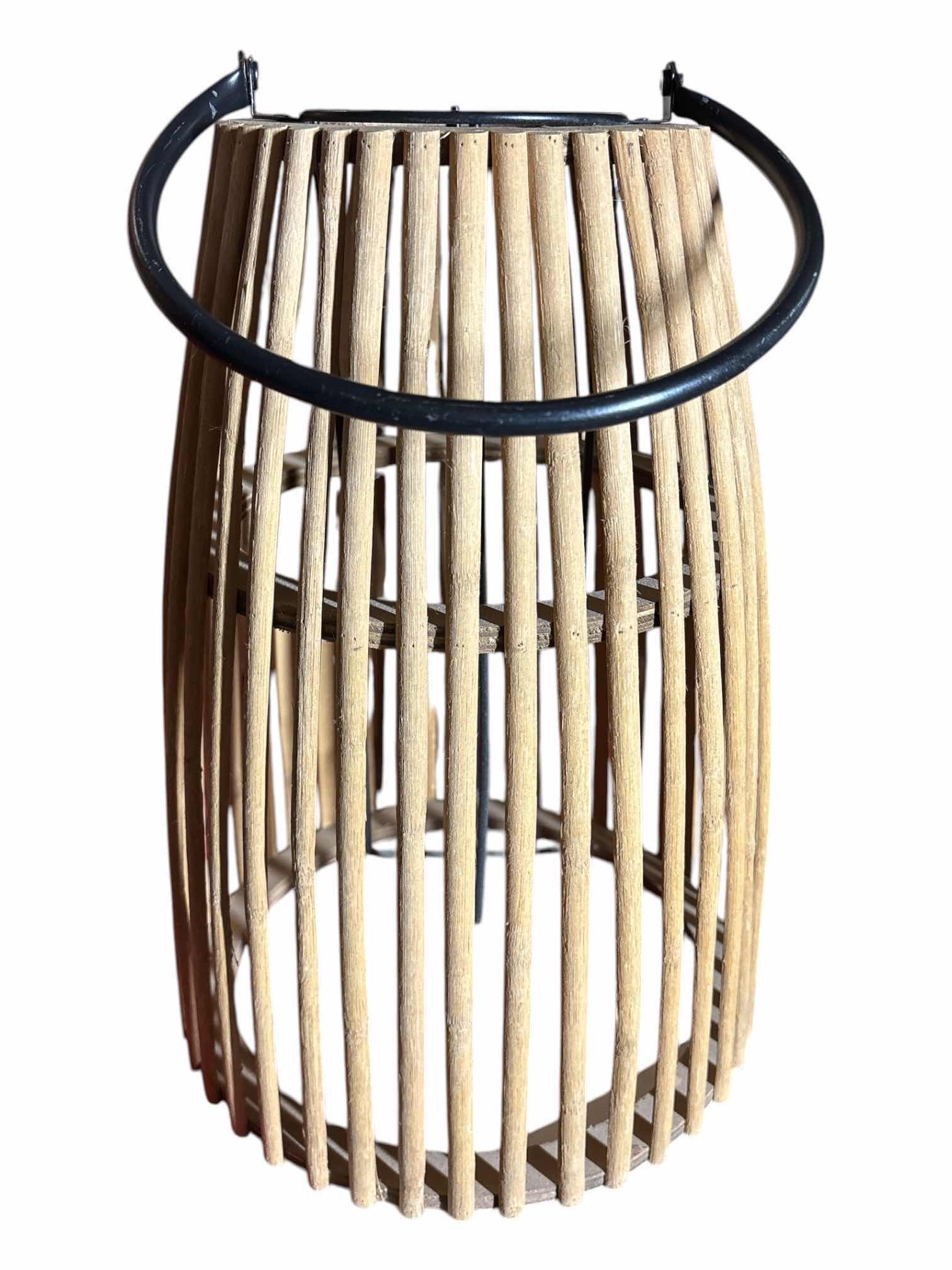 Photo 1 of BAMBOO 21” HANGING CANDLE LANTERN $60