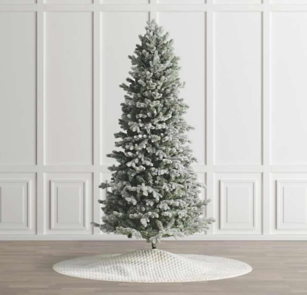 Photo 1 of FLOCKED 5’ CHRISTMAS TREE IN ORIGINAL BOX