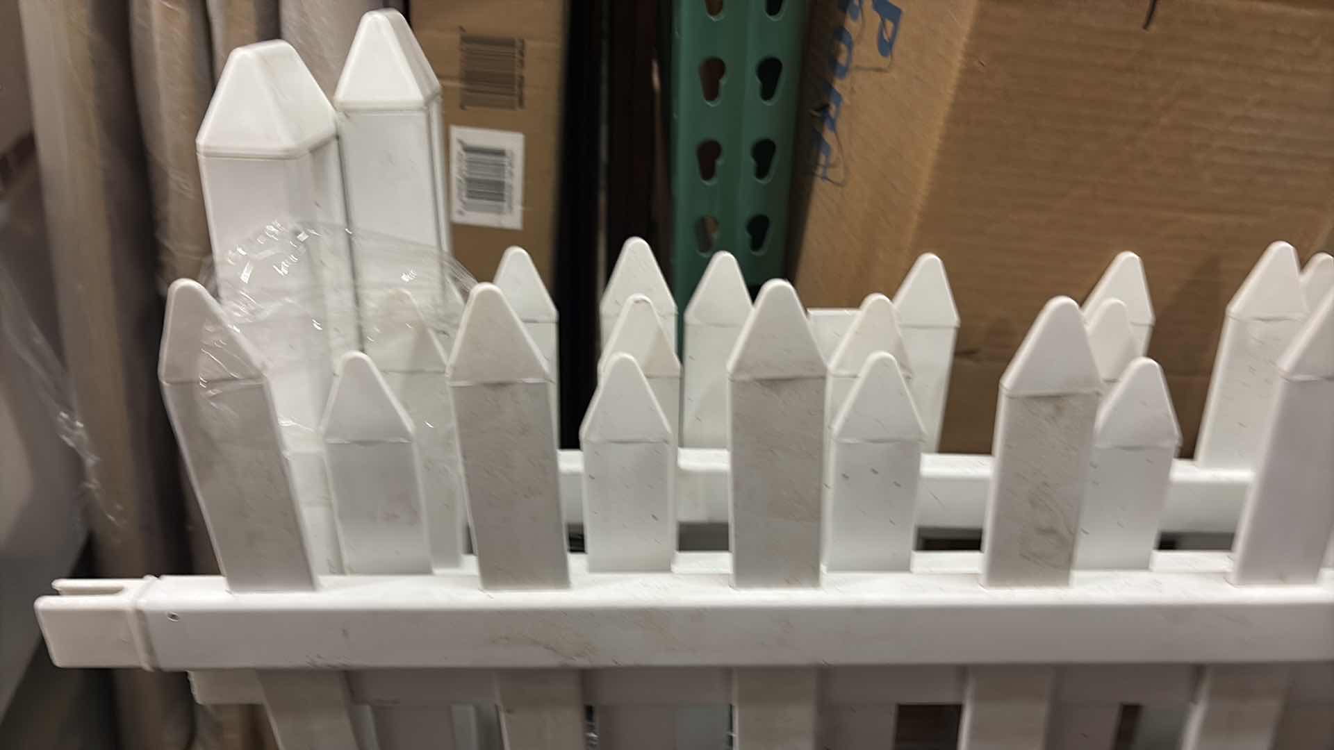 Photo 1 of WHITE PLASTIC PICKET FENCE / PUPPY PLAYPEN PANELS D210”H36”