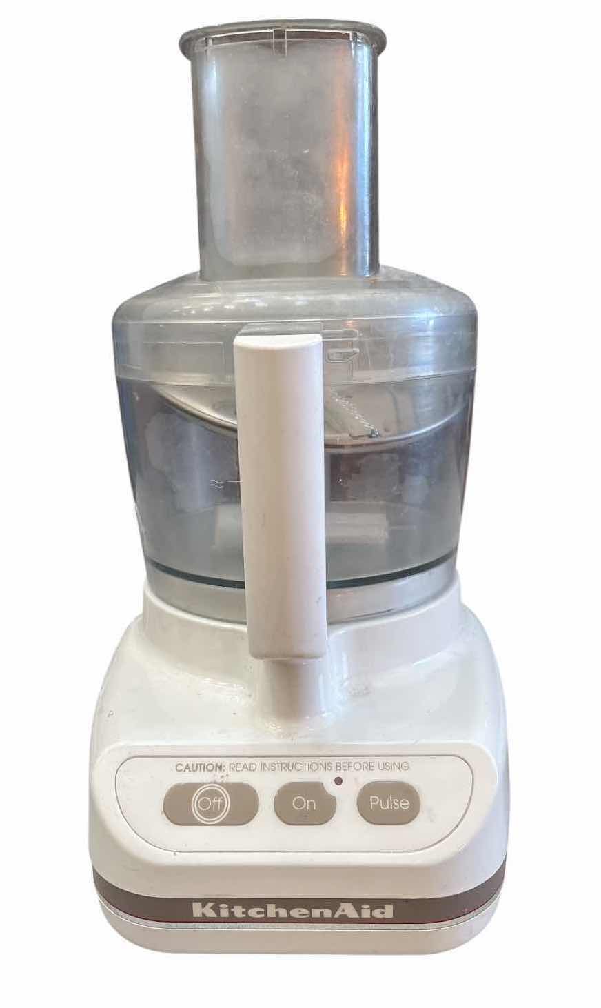 Photo 1 of VINTAGE KITCHENAID FOOD PROCESSOR WITH FEED TUBE & ACCESSORIES – WHITE