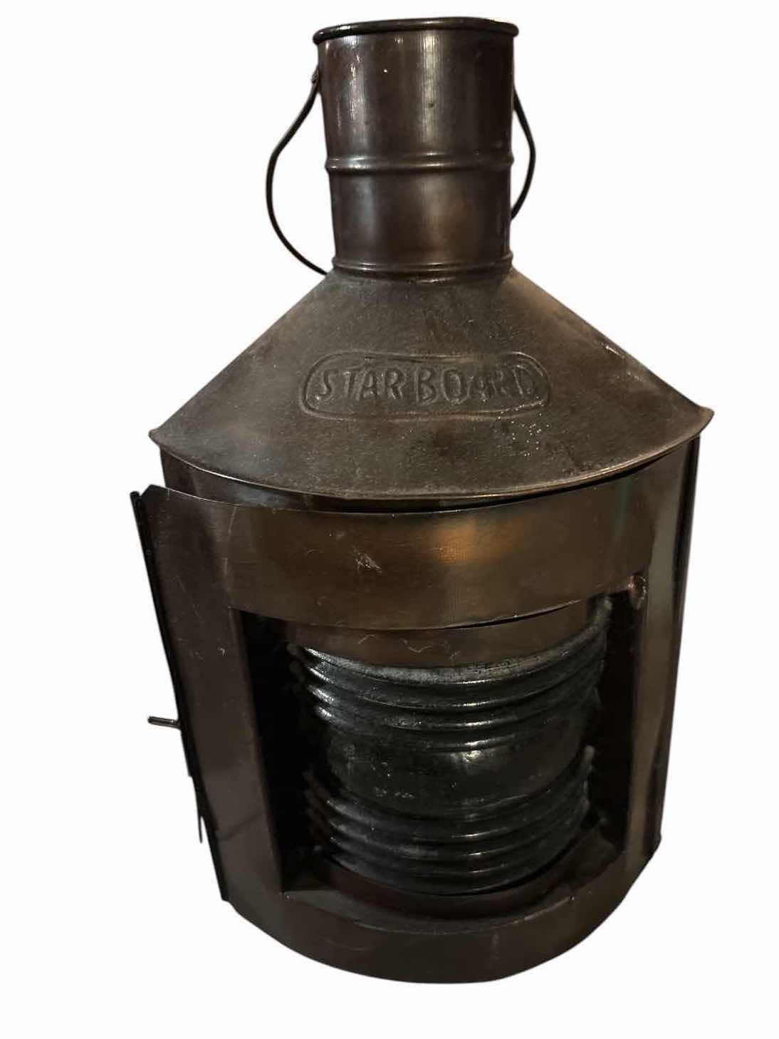 Photo 1 of 2-PCS NAUTICAL PORT & STARBOARD SHIP LANTERNS H11”