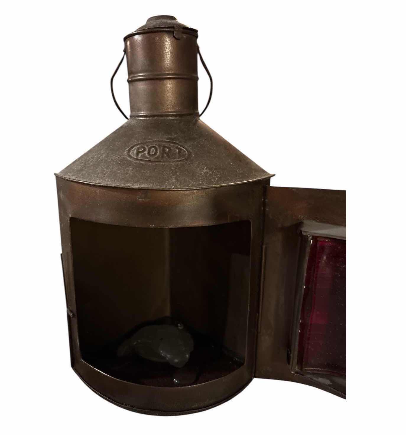 Photo 1 of 2-PCS NAUTICAL PORT & STARBOARD SHIP LANTERNS H11”