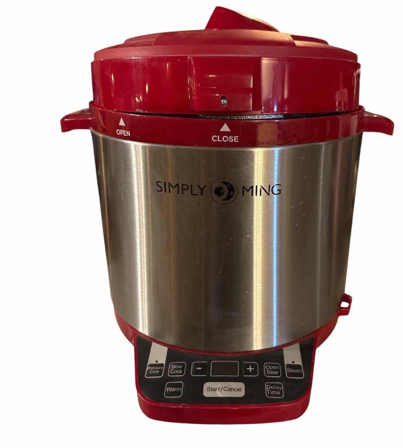 Photo 1 of SIMPLY MING STAINLESS STEEL MULTI-COOKER / PRESSURE COOKER – RED W/ACCESSORIES & RECIPE CARDS  $100