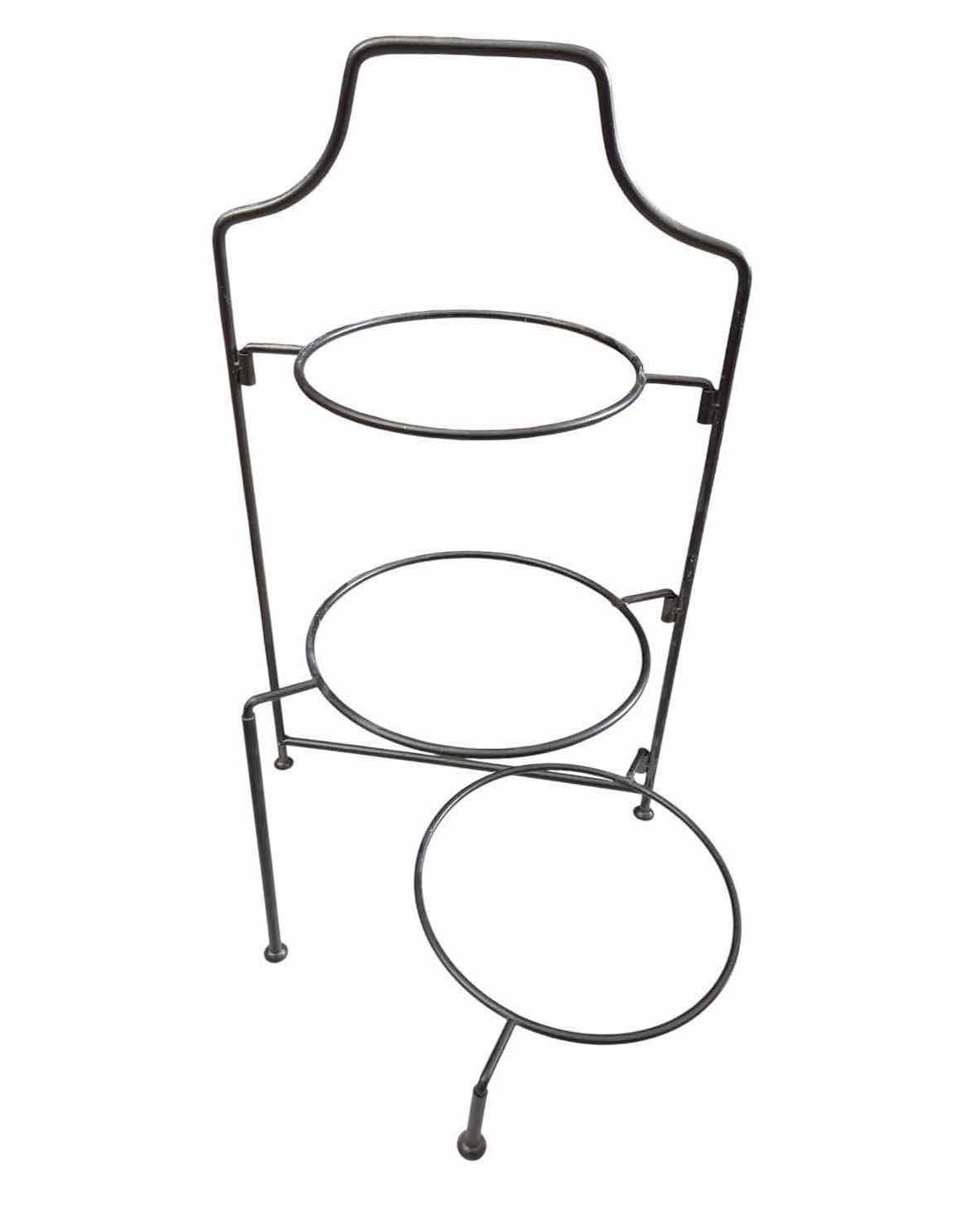 Photo 1 of MULTI-TIER METAL PIE, LOAF & ROLL DISPLAY STAND W/ INTERCHANGEABLE RACKS H20”