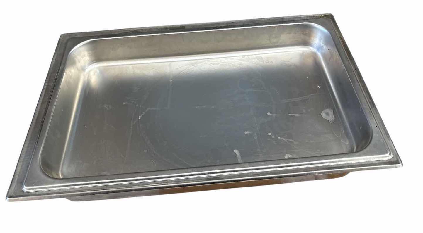 Photo 1 of STAINLESS STEEL FULL-SIZE STEAM TABLE / HOTEL PAN W/LID INSERT H2”