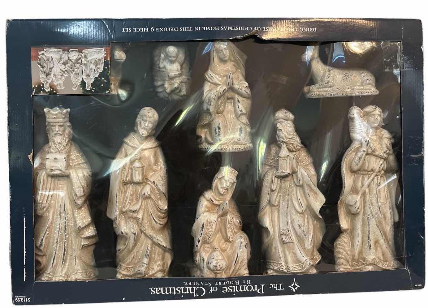Photo 1 of ROBERT STANLEY THE PROMISE OF CHRISTMAS DELUXE 9-PIECE NATIVITY SET H12.5”
